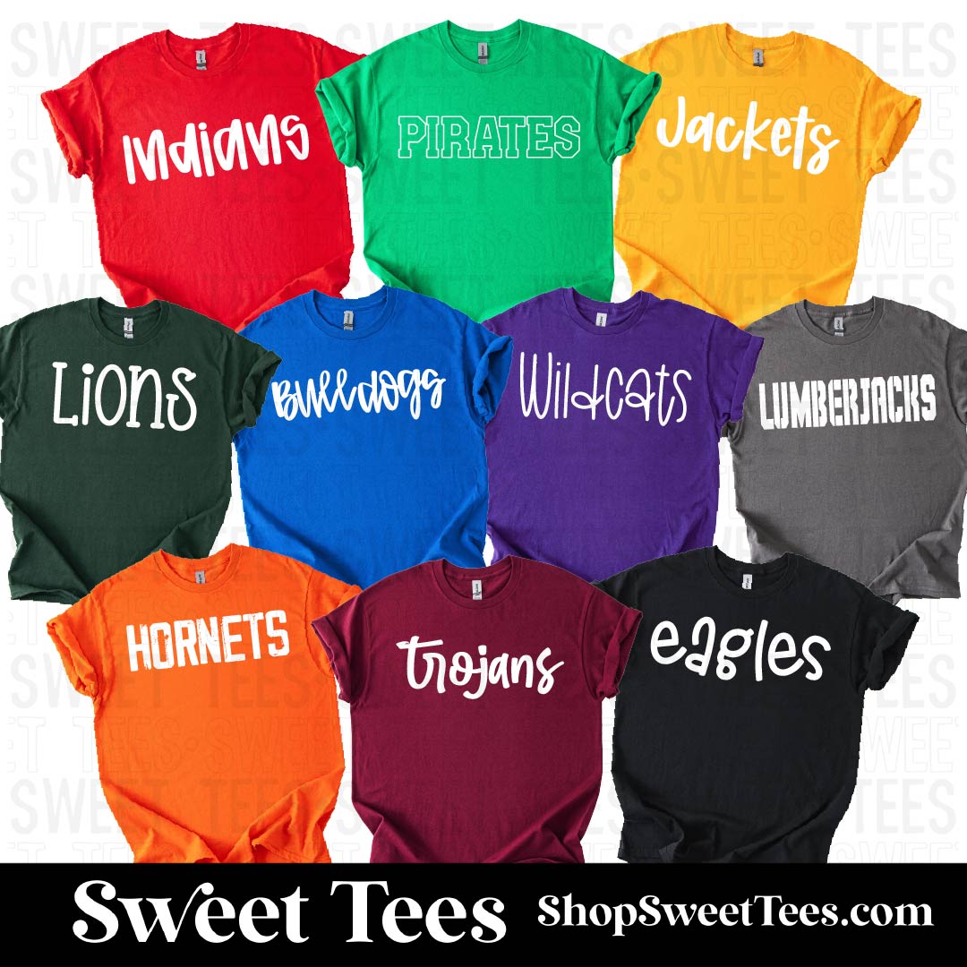 Simple Mascot Font 104 tee