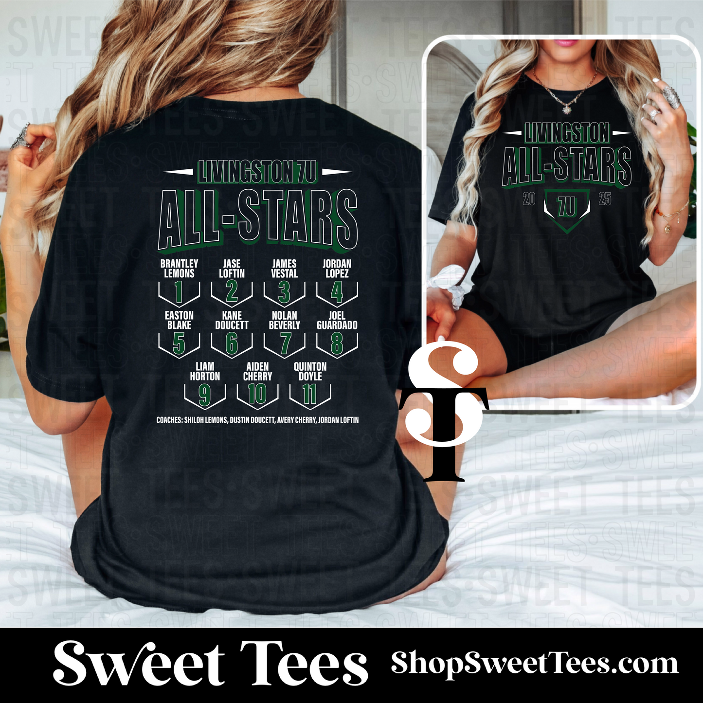 7U Livingston All-Stars 2025 Roster tee