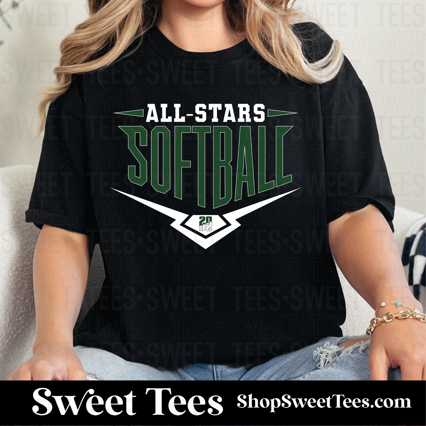 All-Stars Softball 001 tee - Black