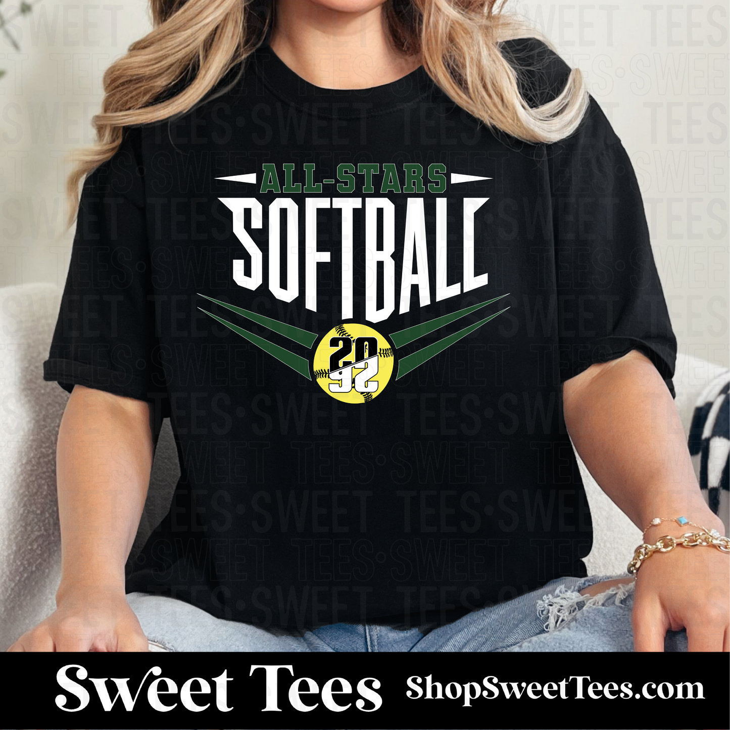 All-Stars Softball 002 tee - Black