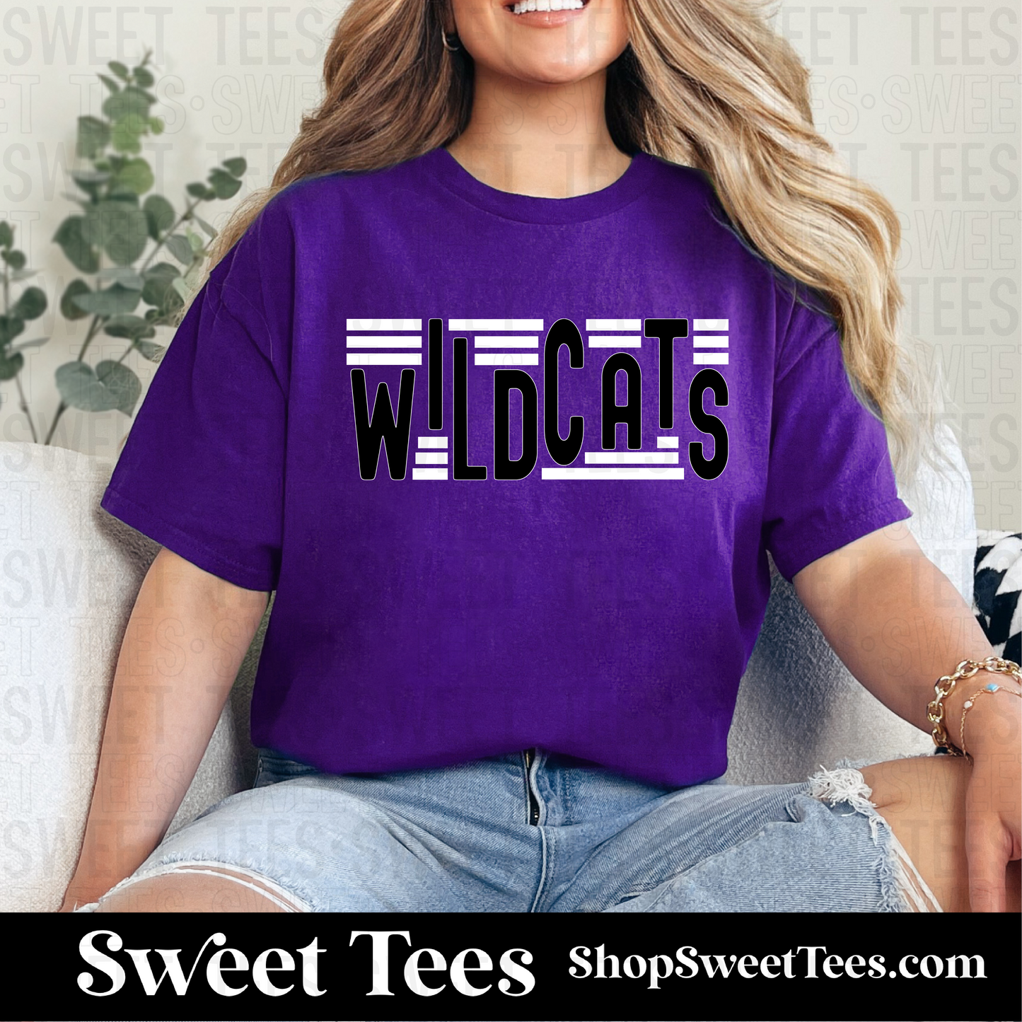 Wildcats Stagger Spirit 065 tee - Purple