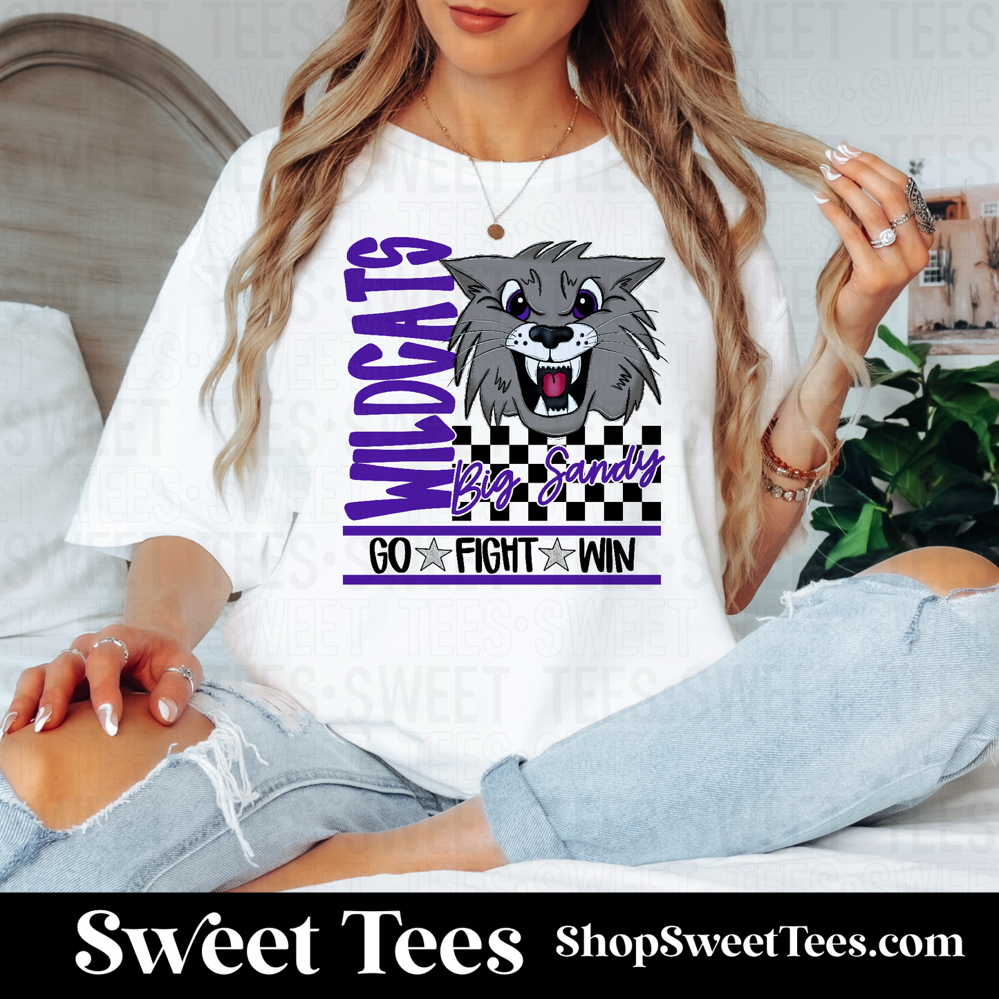 Big Sandy Checker Spirit Mascot 108 tee