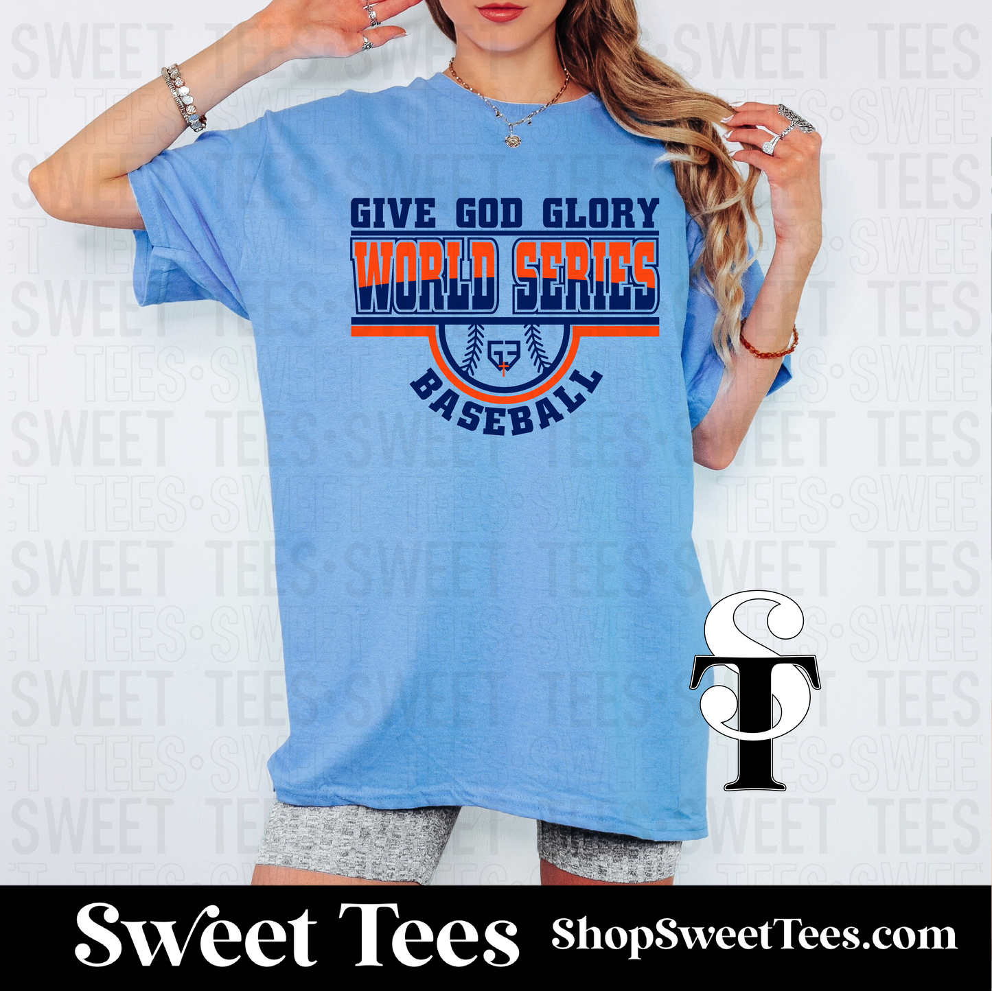 G3 World Series tee - Carolina Blue