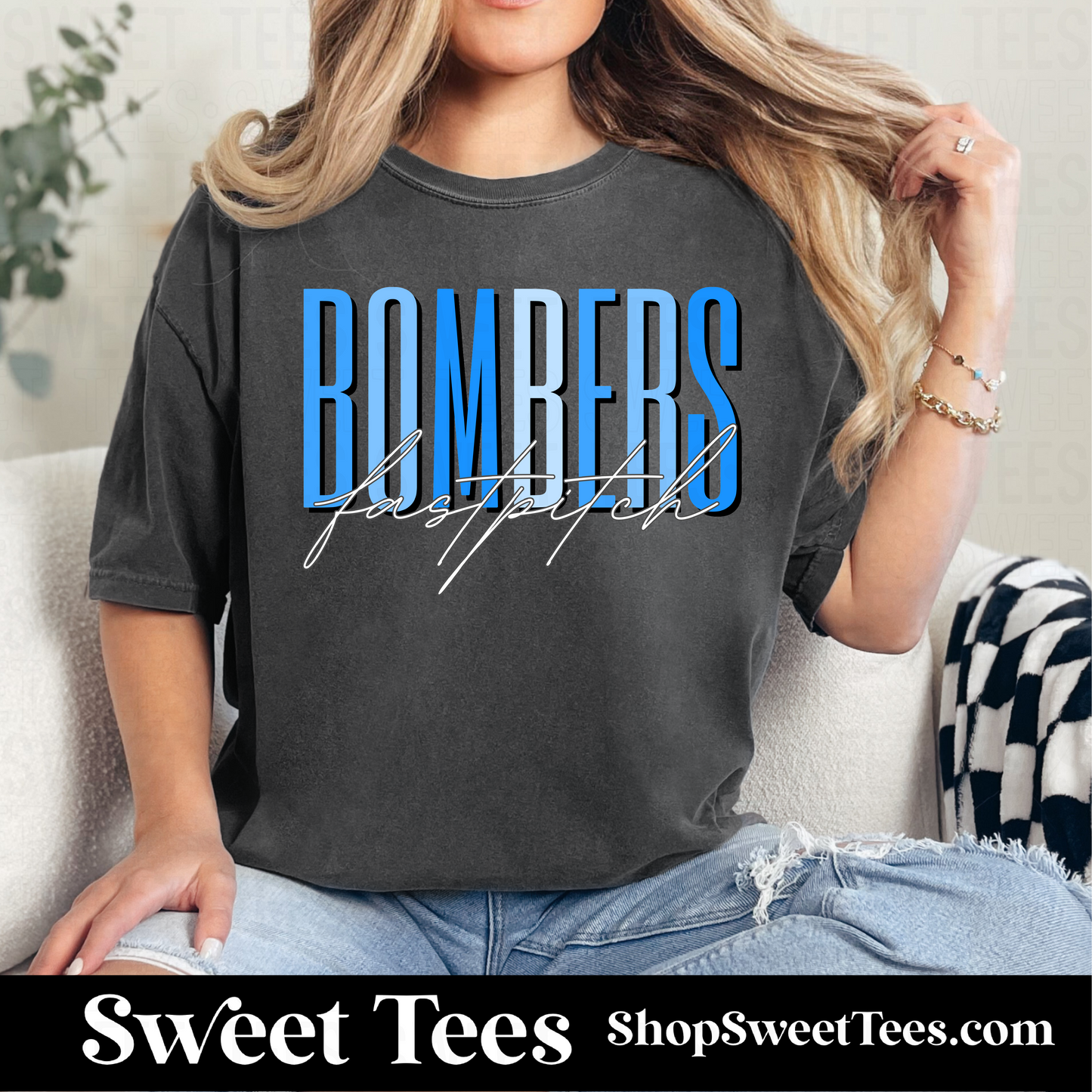 Bombers Ombre Script 135 tee