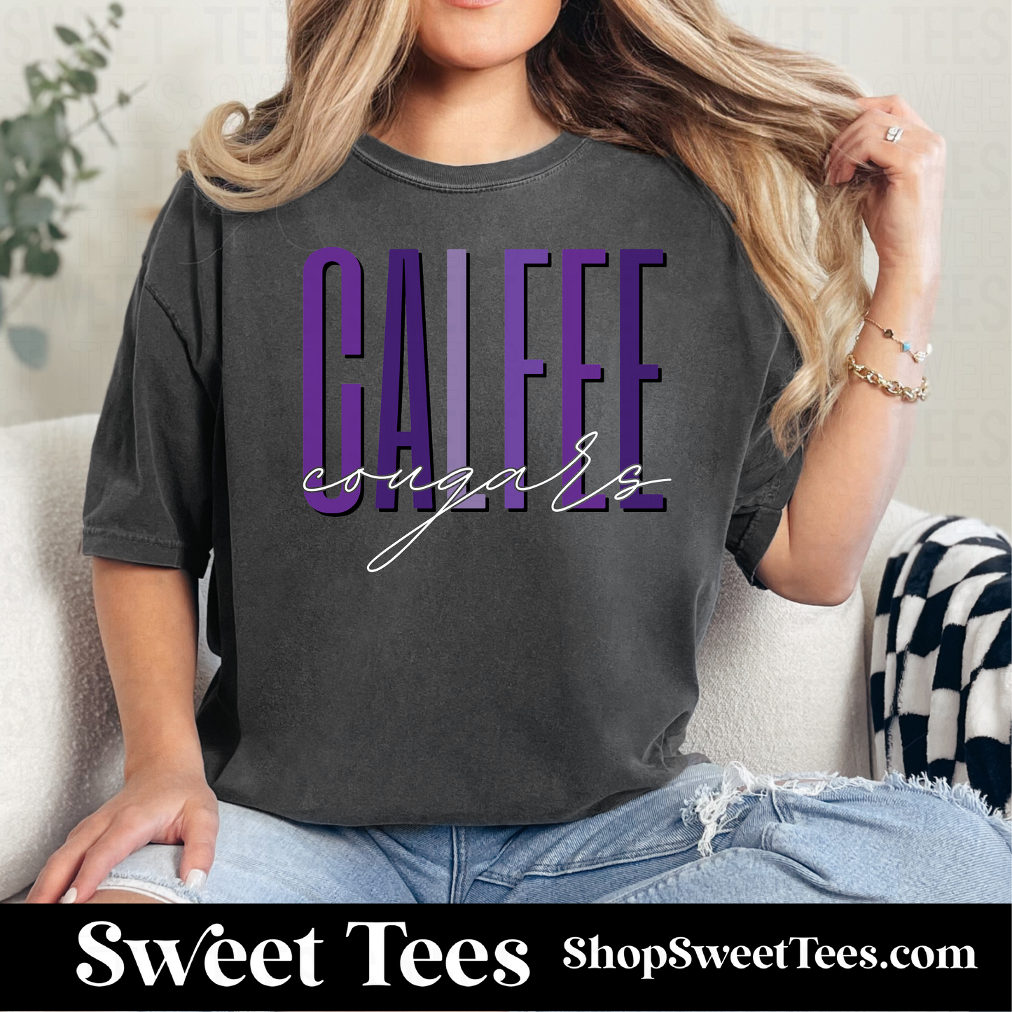 Calfee Ombre Script 135 tee