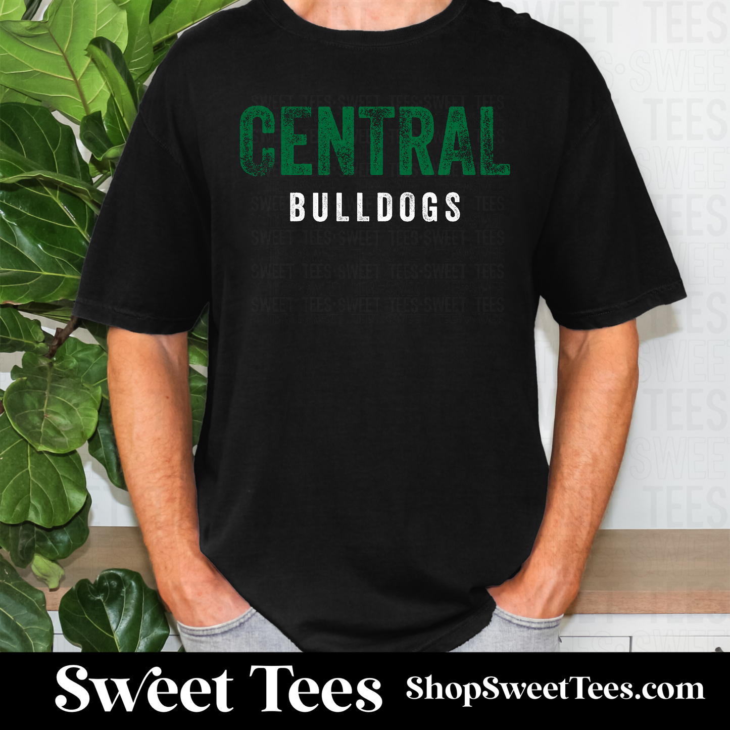 Central Vintage Rough Text 142 tee