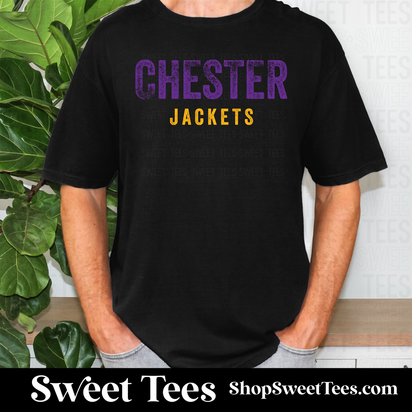 Chester Vintage Rough Text 142 tee
