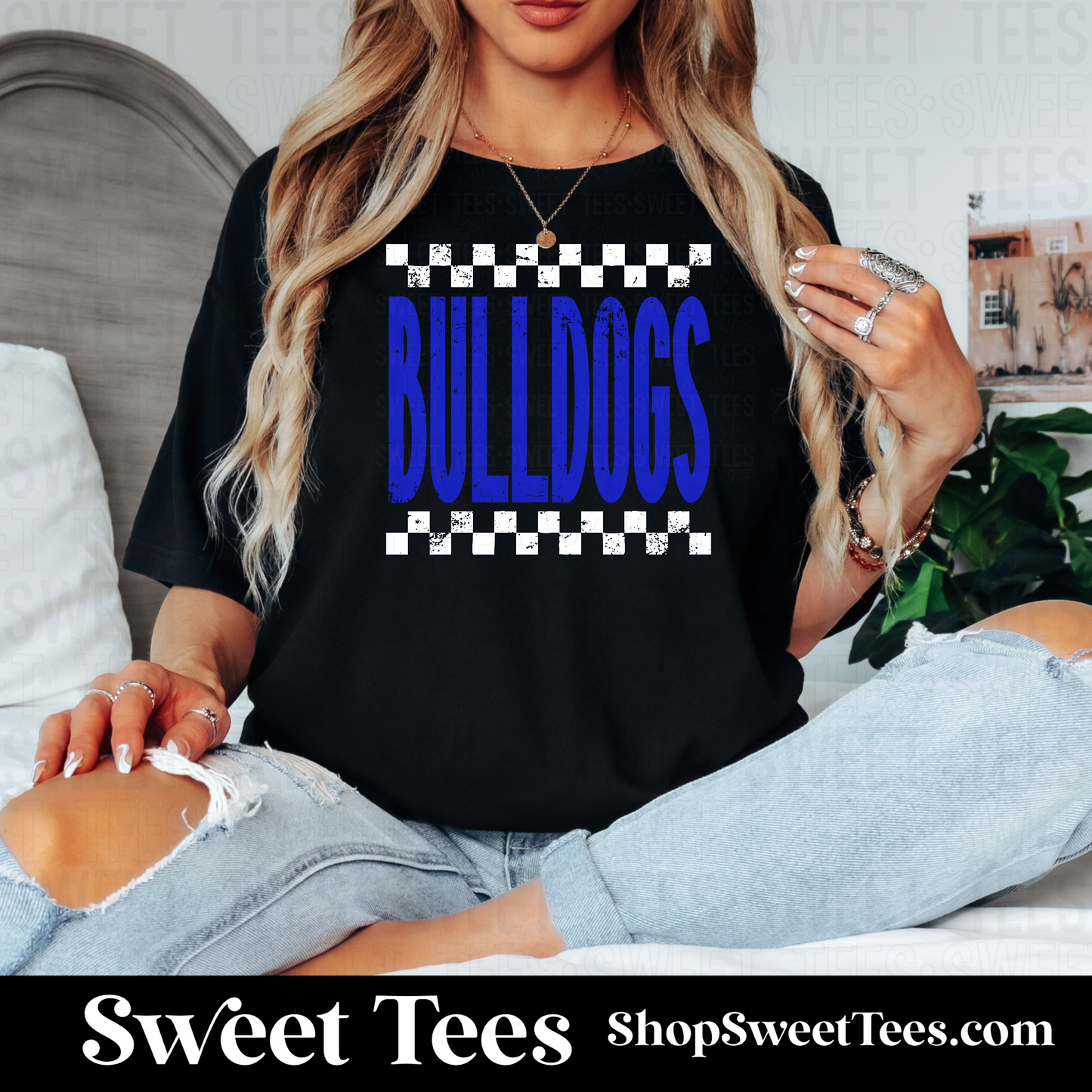 Corrigan Distress Checker 061 tee