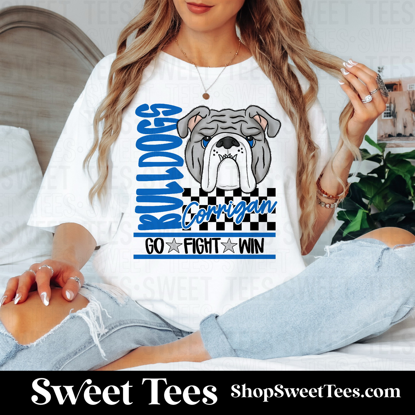 Corrigan Checker Spirit Mascot 108 tee