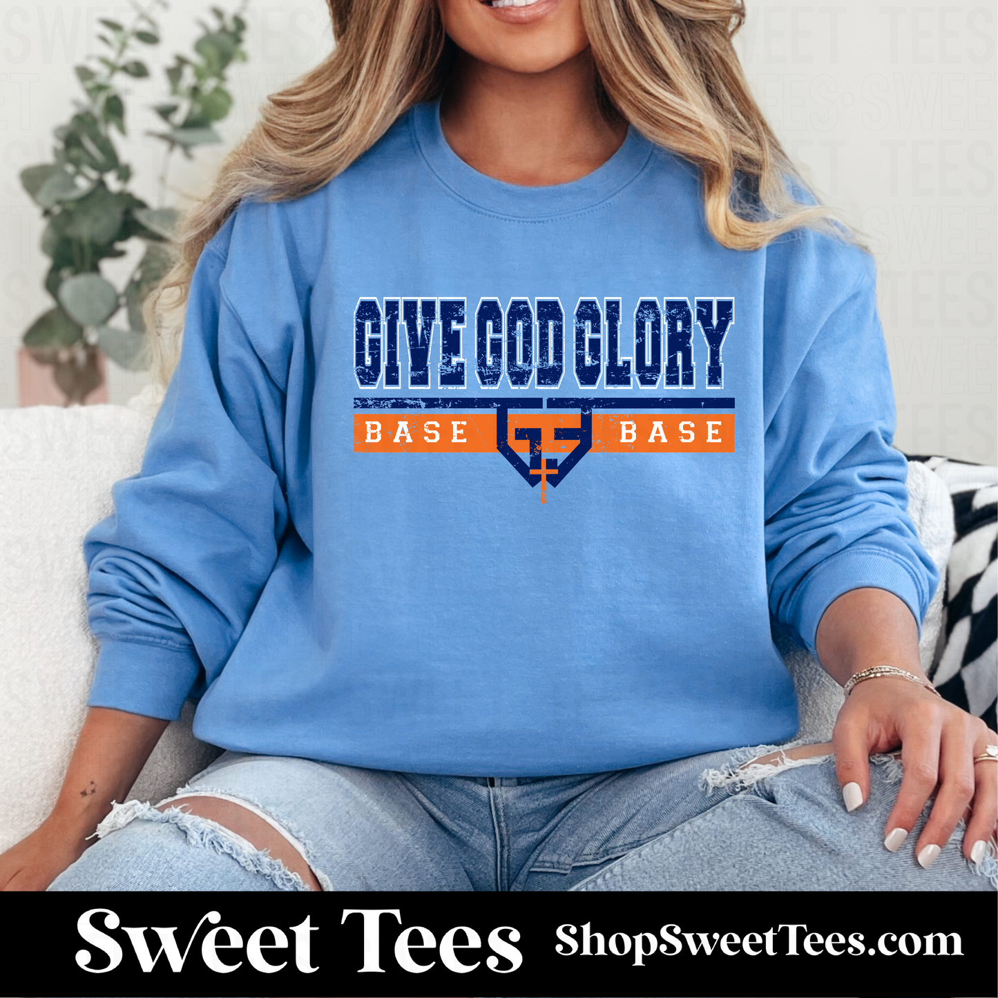 G3 Baseball Grunge Lined 083 Sweatshirt