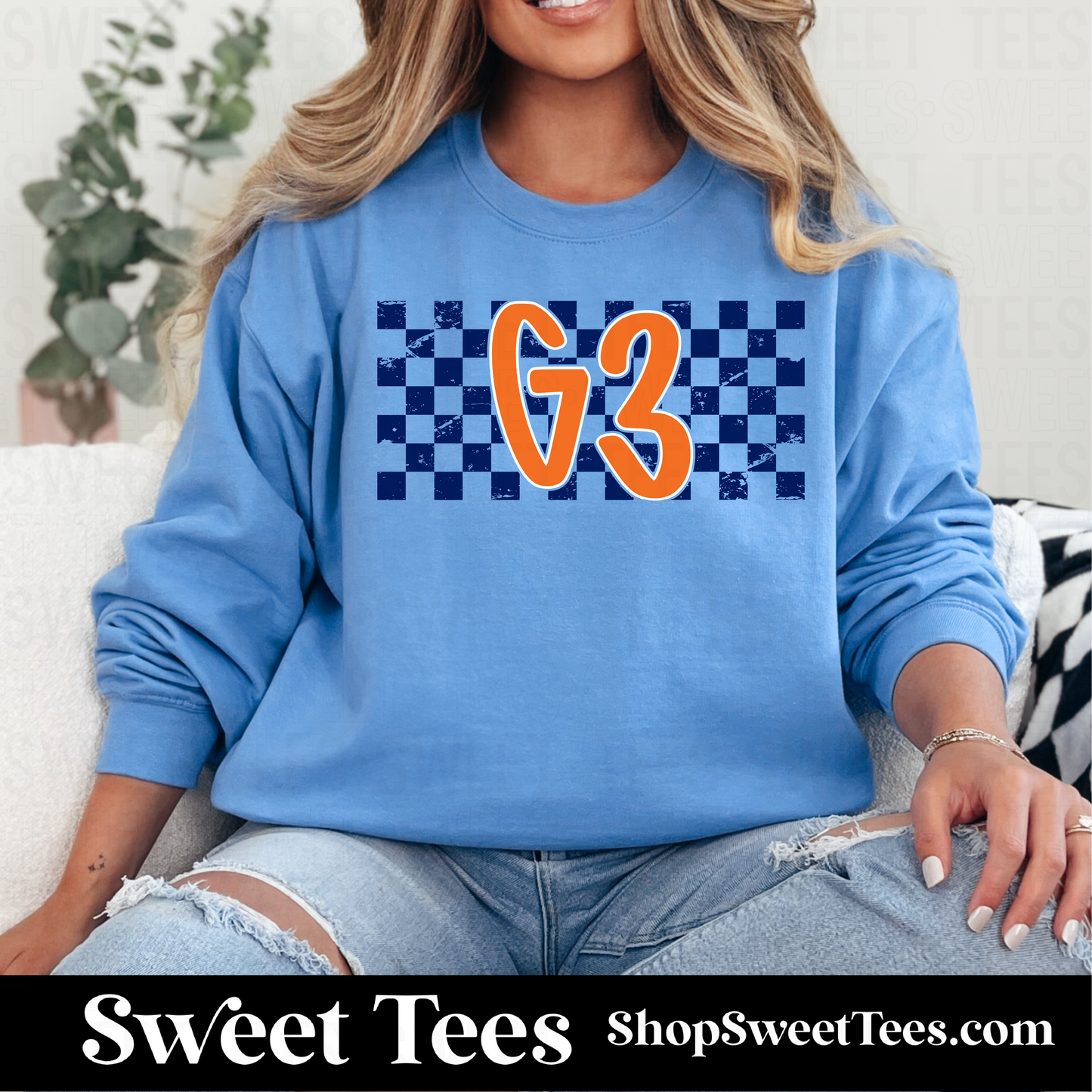 G3 Checker Sweatshirt (Carolina)