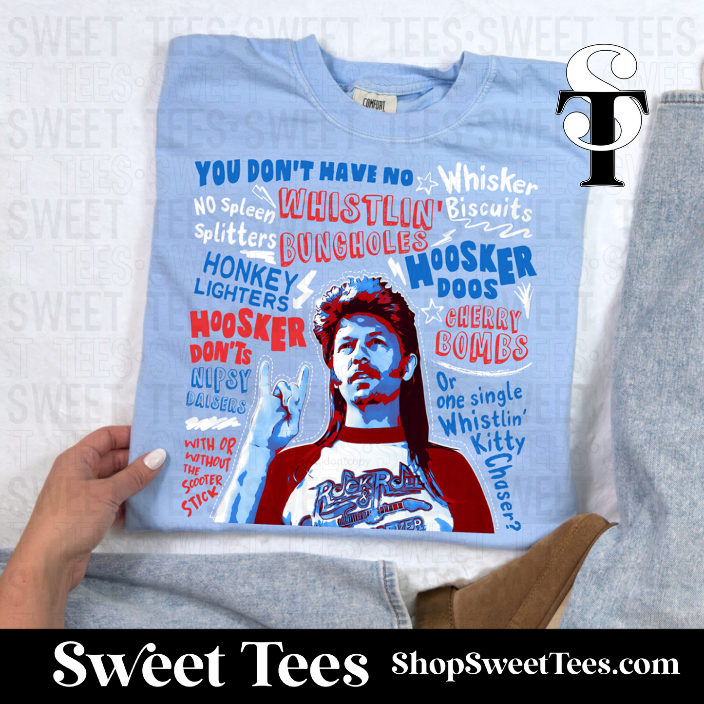Joe Dirt Firework Cartoon tee