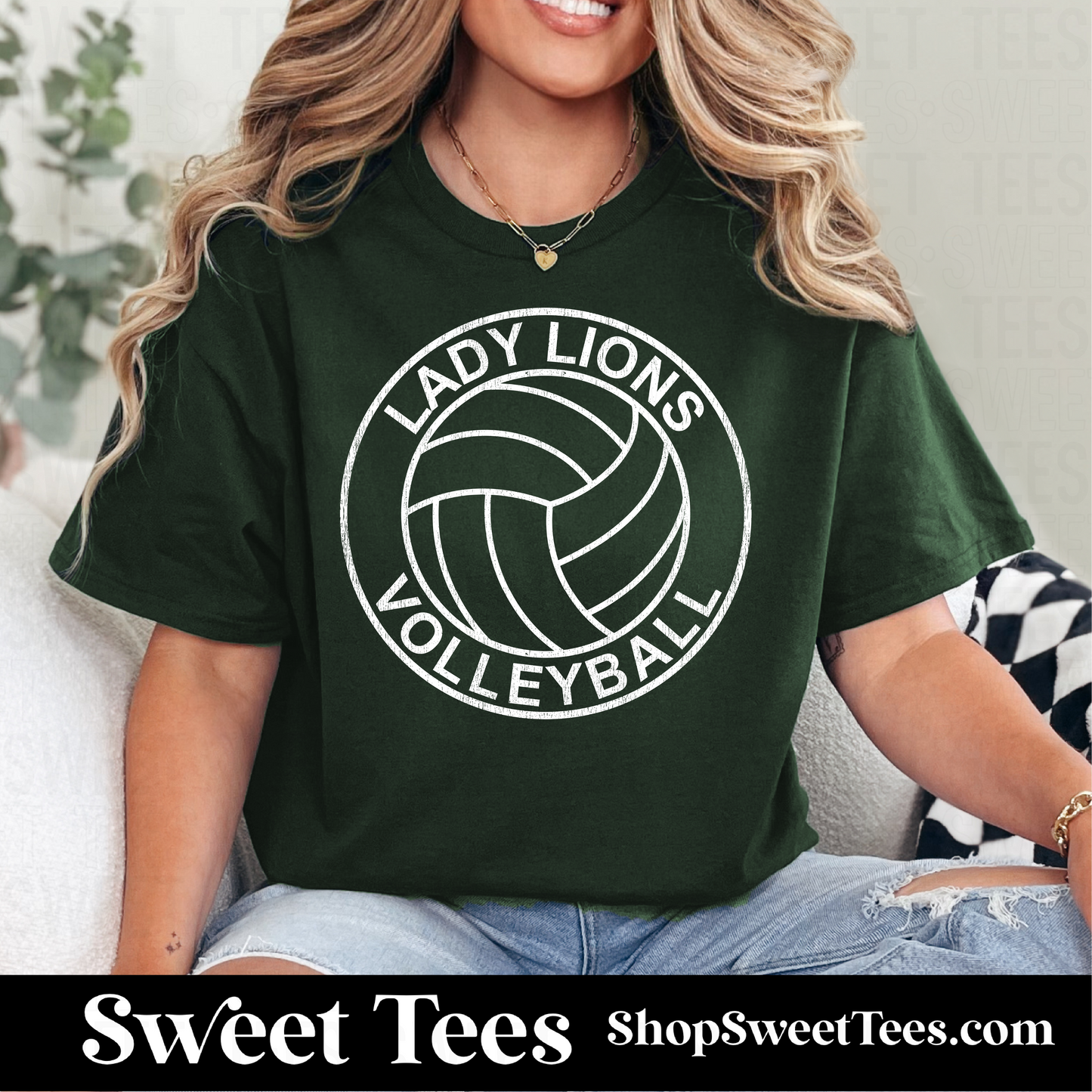 Lady Lions Volleyball Old School 149 tee