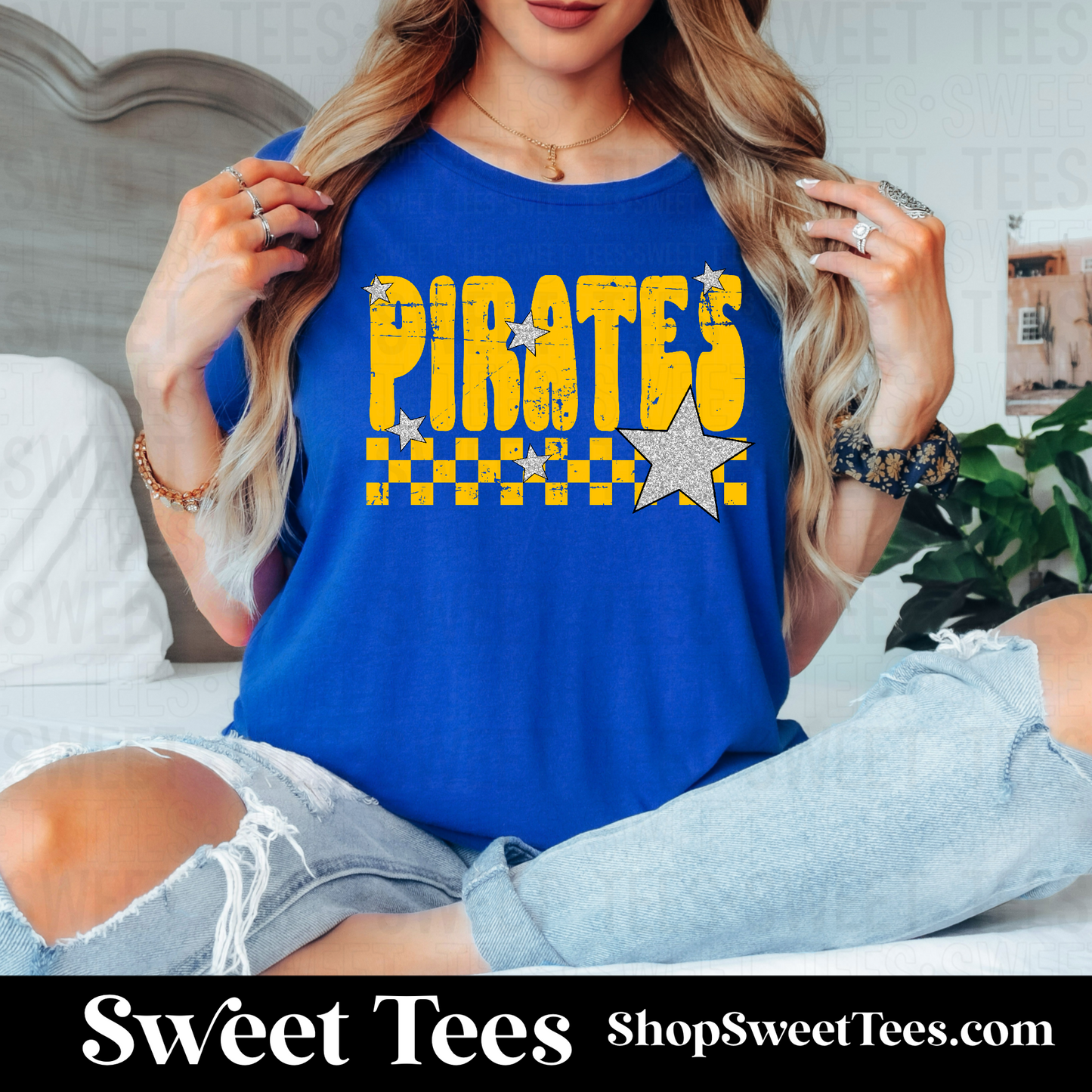 Leggett Pirates Grunge Checker Star 059 tee