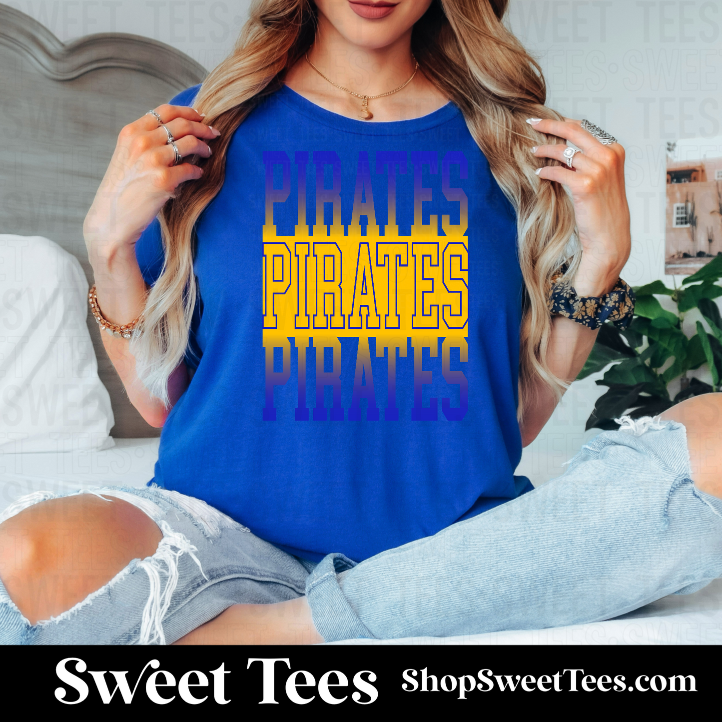 Leggett Pirates Ombre Outline 072 tee