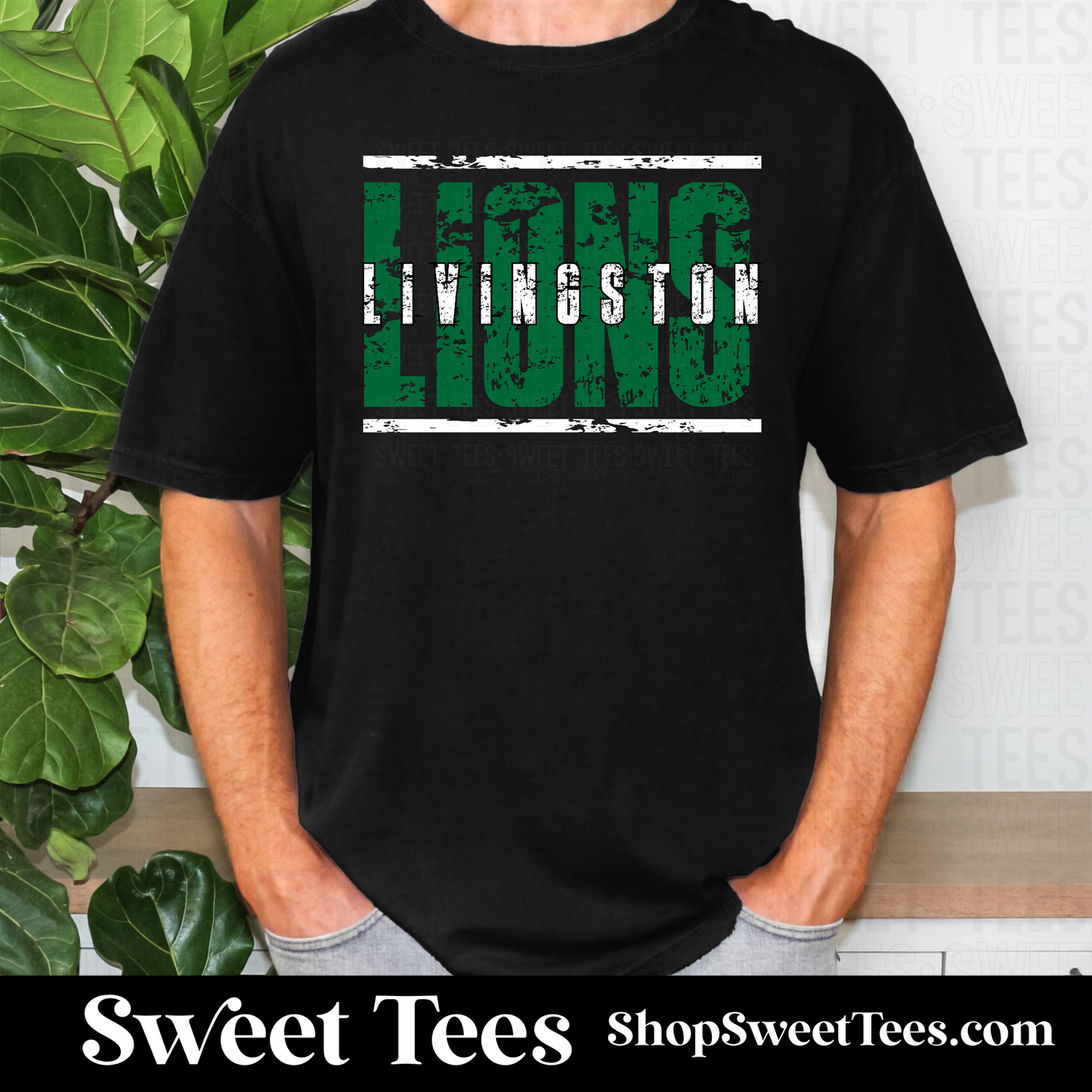 Lions Grunge Lined 084 tee