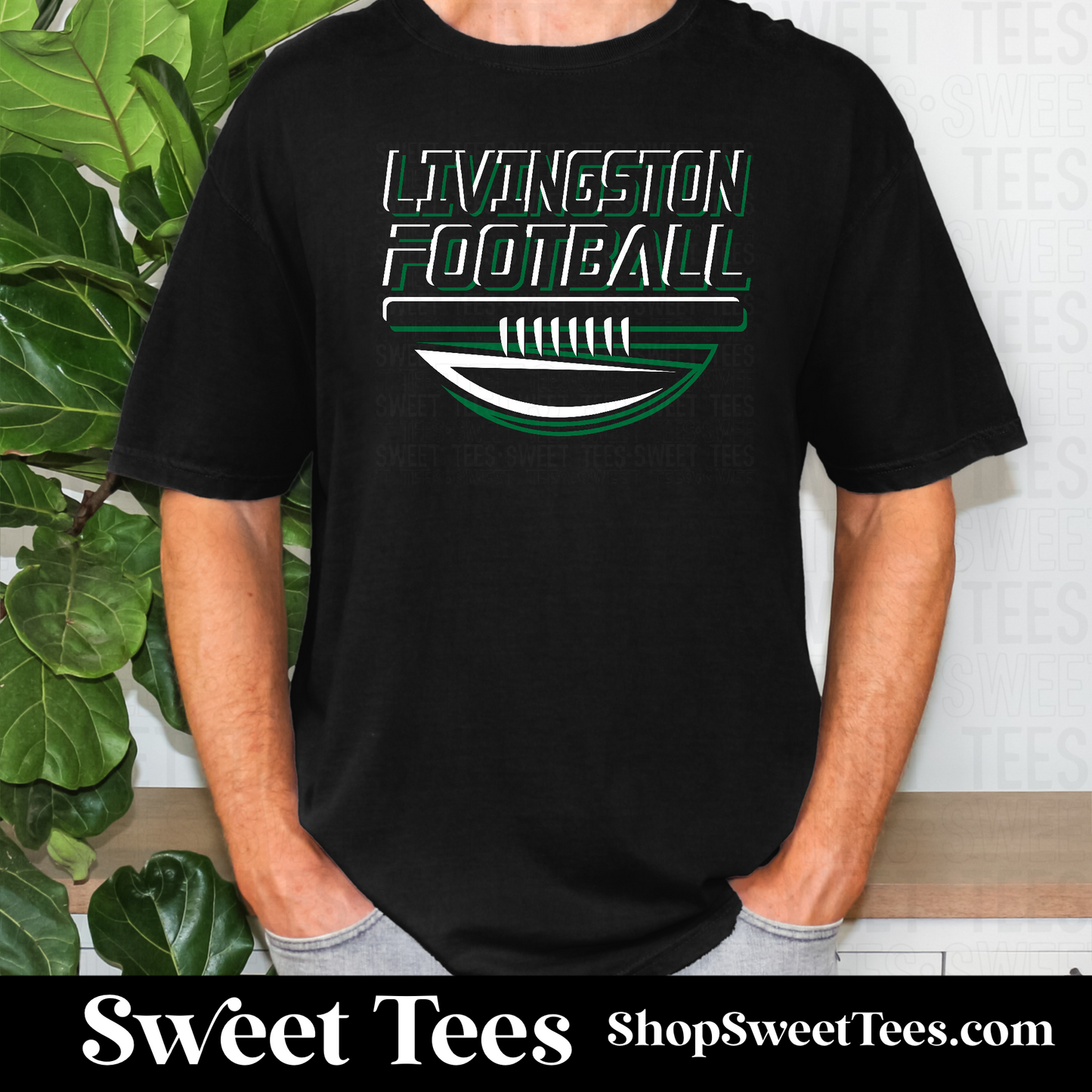Livingston Football Vector 103 tee