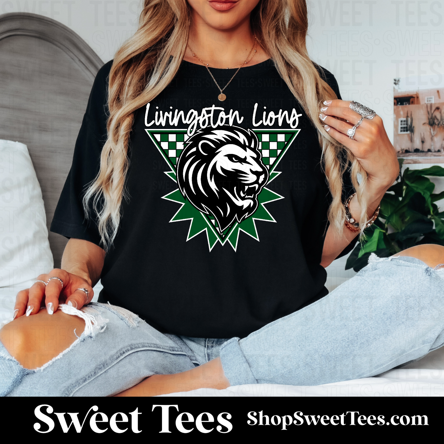 Lions Retro Mascot 118 tee