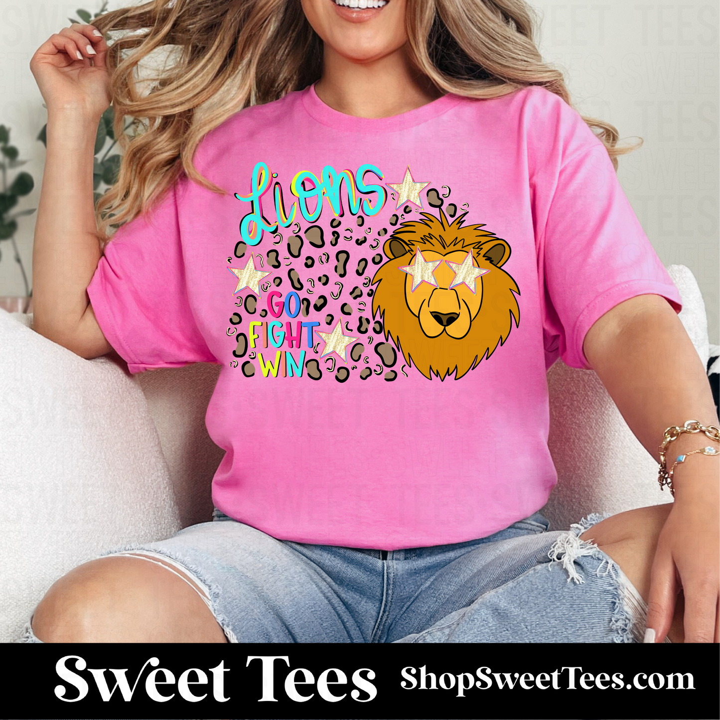 Lions Preppy Leopard tee