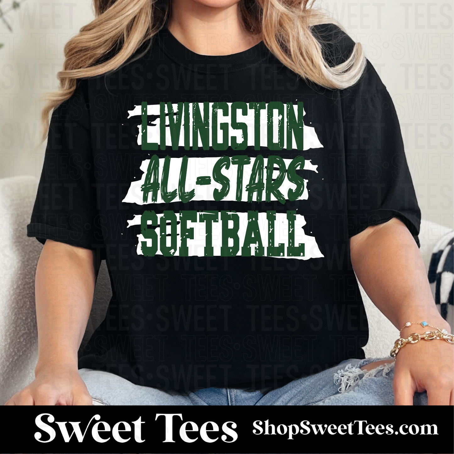 Livingston All-Stars Softball Grunge 105 tee
