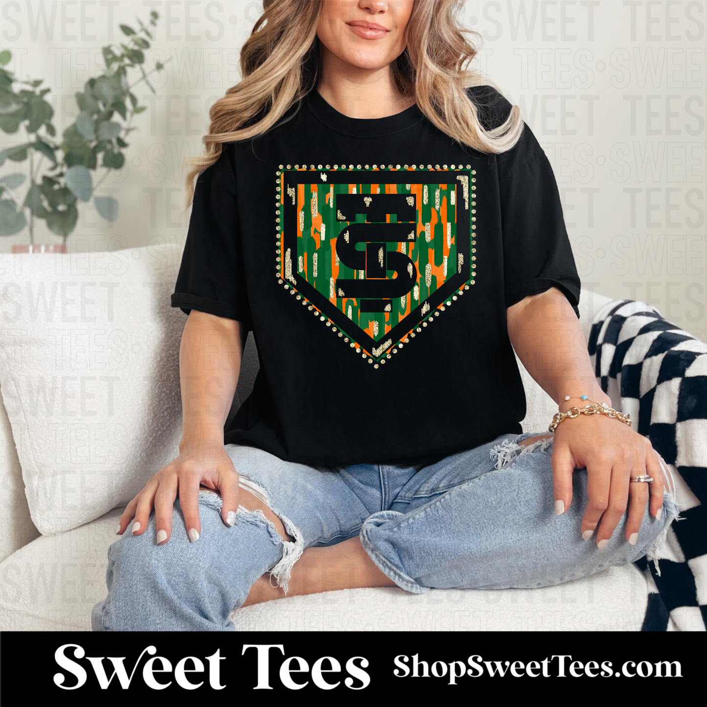 Painted Texas Slam tee