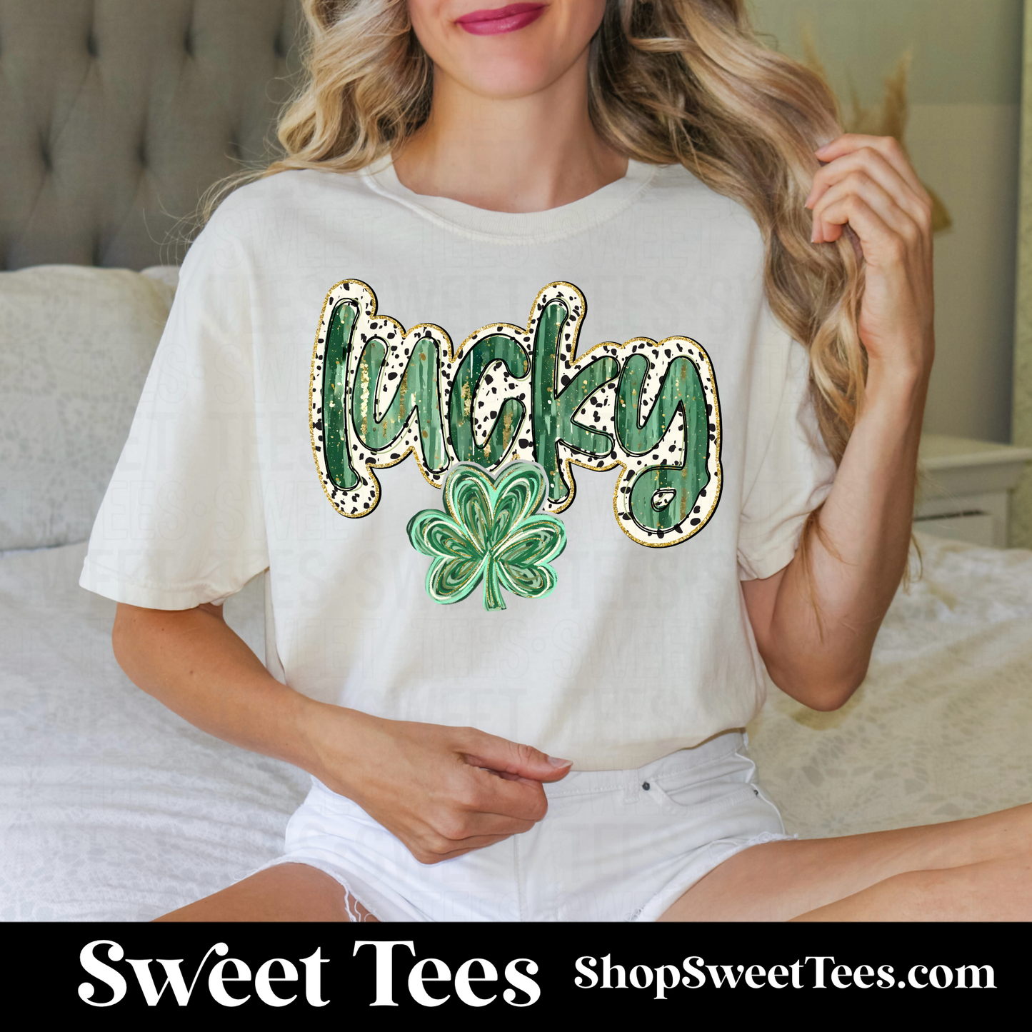 Dotted Lucky tee