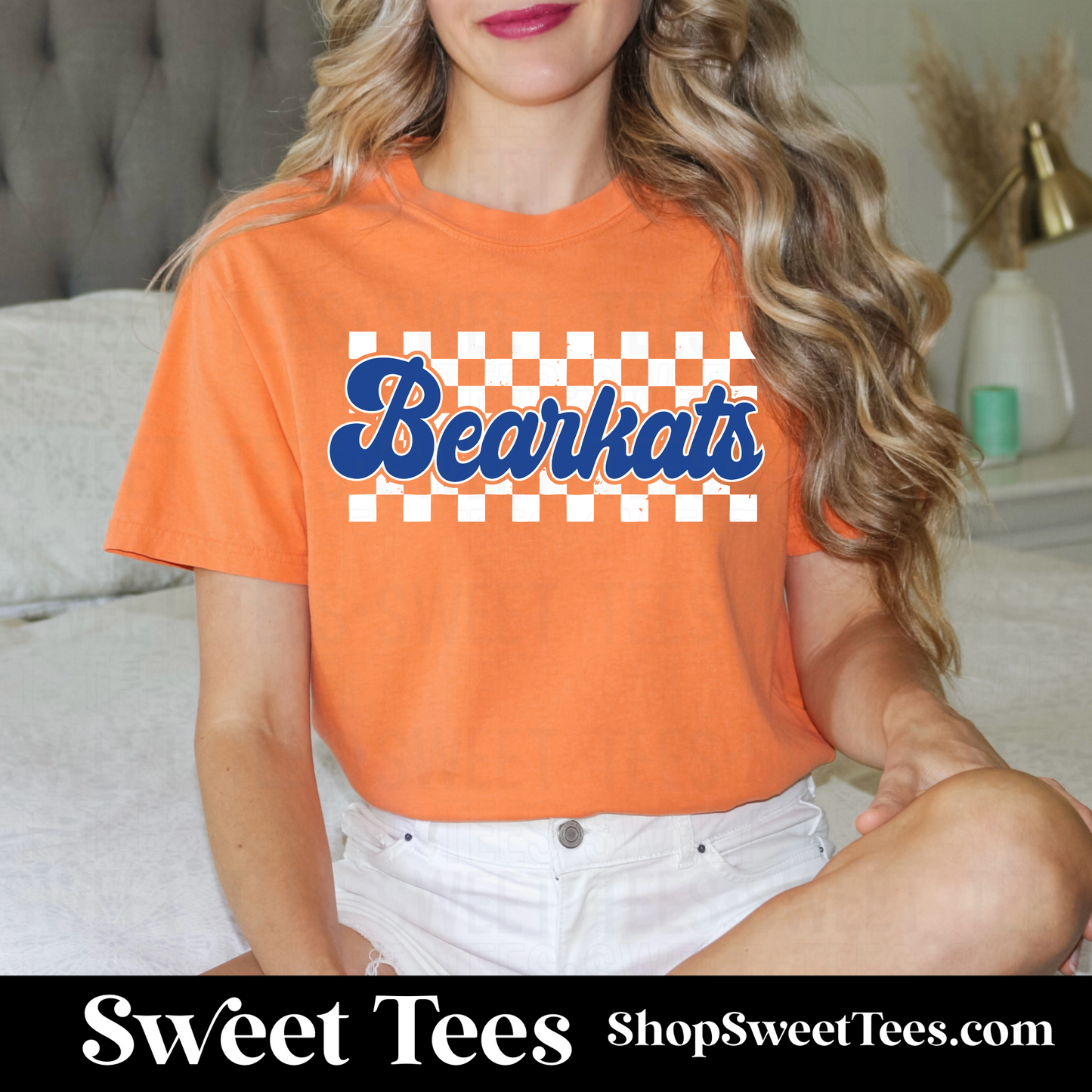 SHSU Bearkats Checker tee - Orange