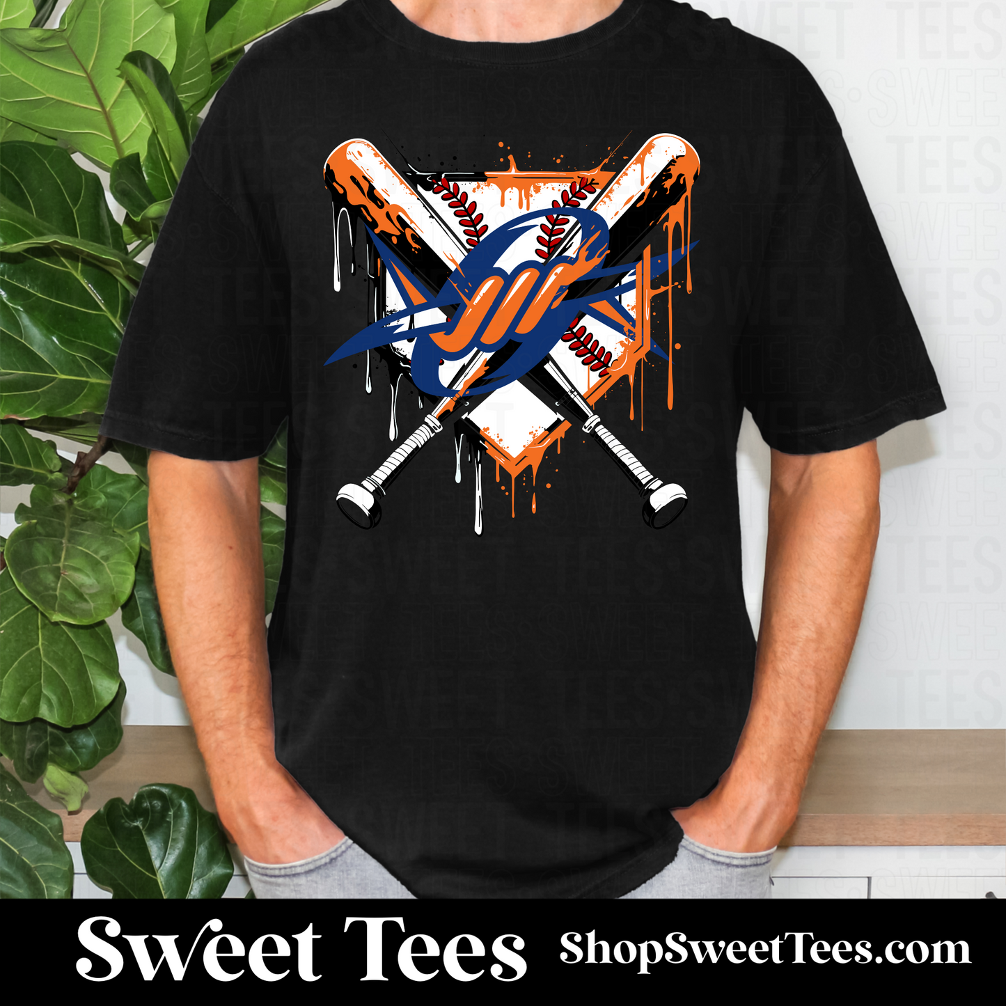 Outlaws Dripping Plate tee