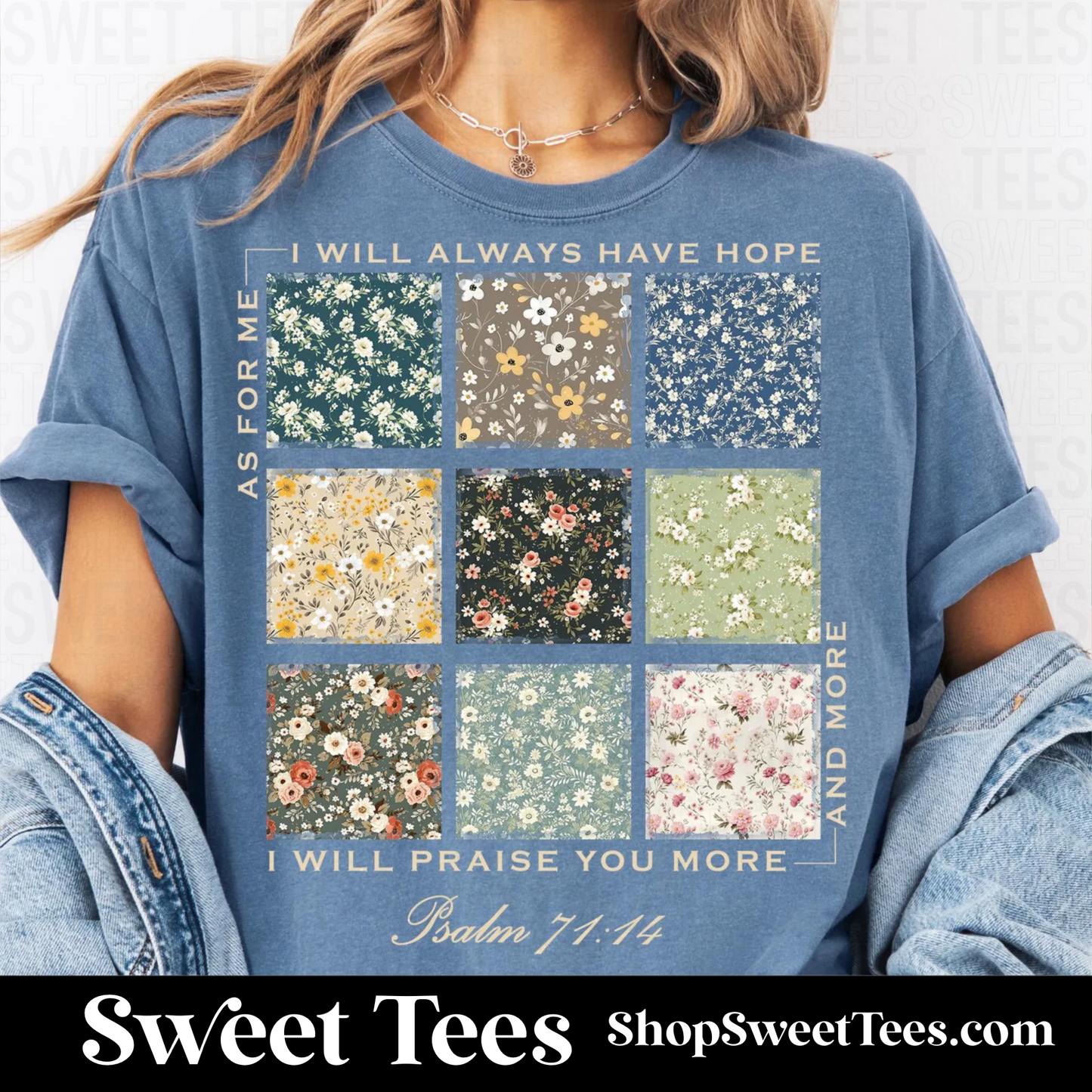 I Will Praise You More Patchwork tee