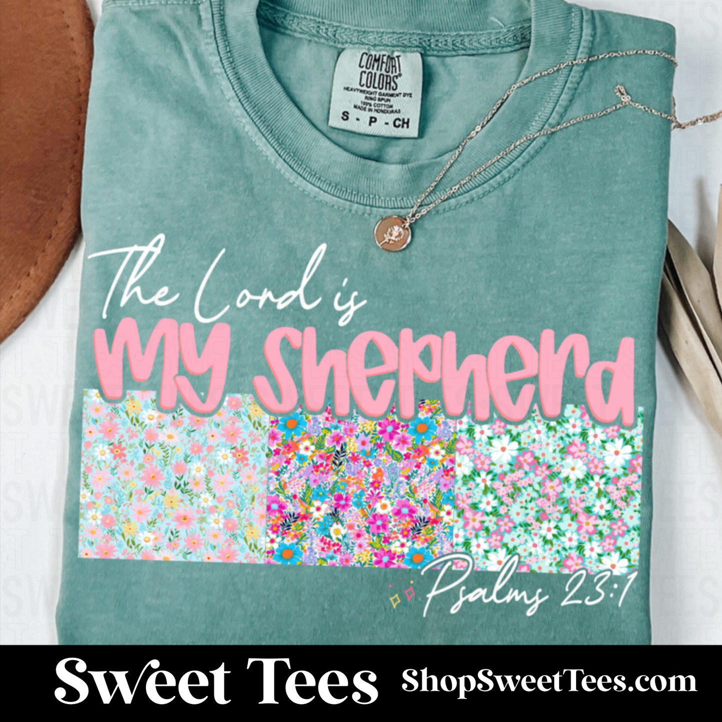 The Lord is My Shepherd Patchwork tee