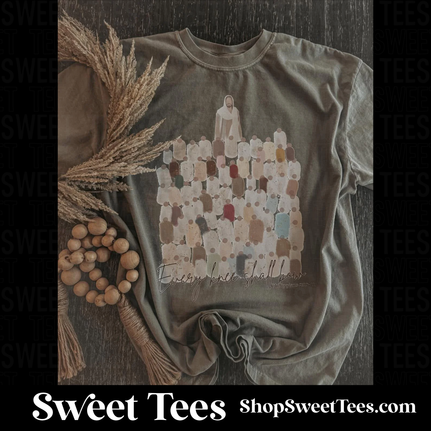 Every Knee Shall Bow tee (neutral version)