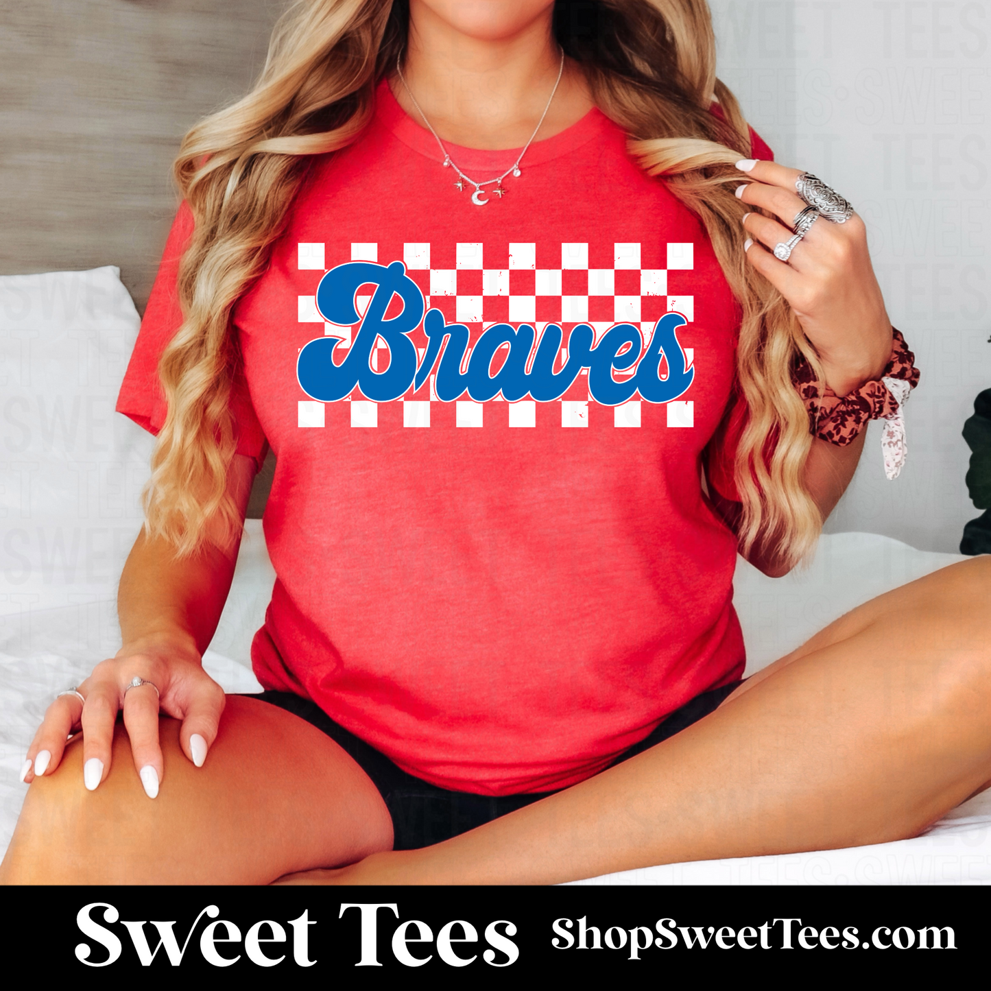 Braves Checker tee