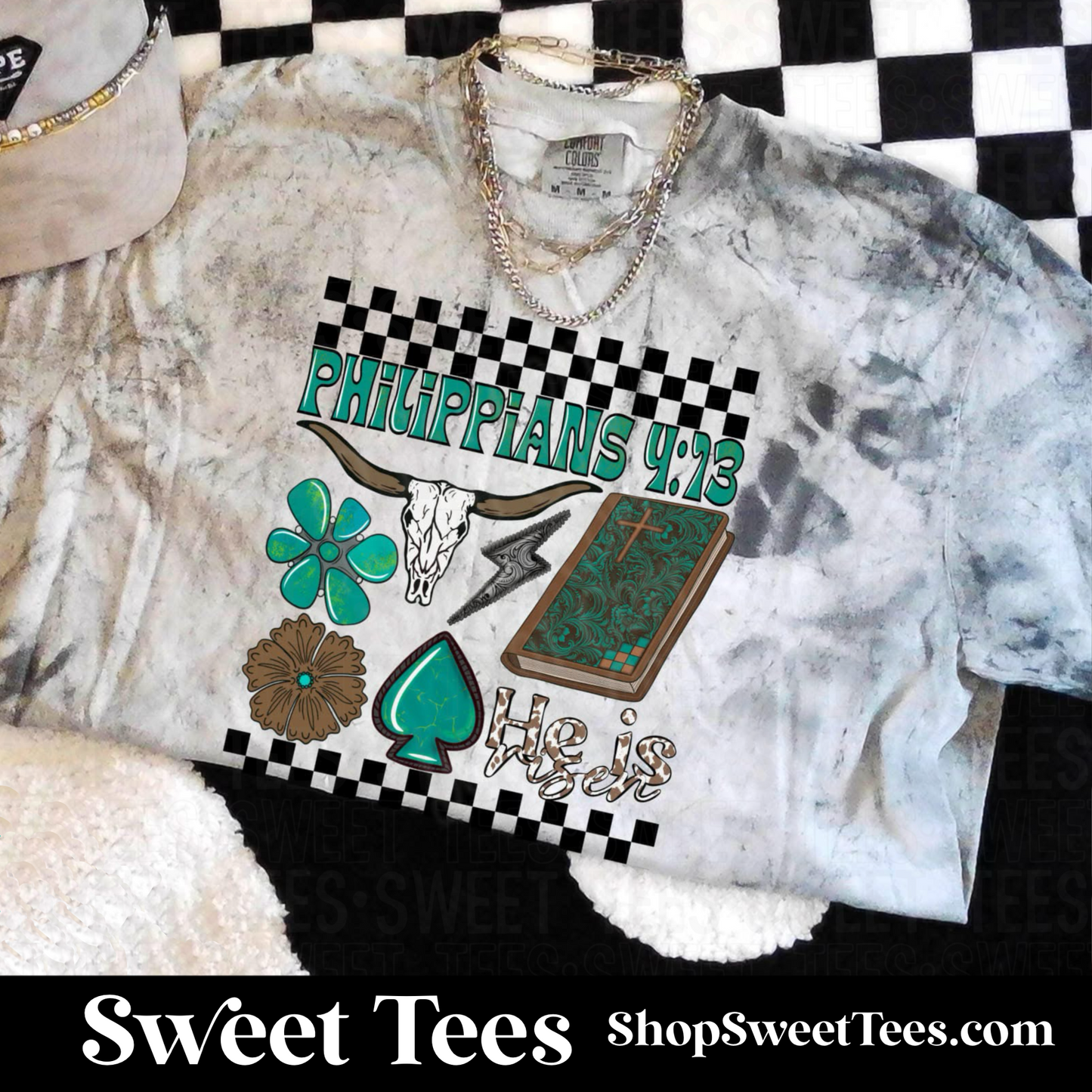 Western Easter Comfort Colors tee