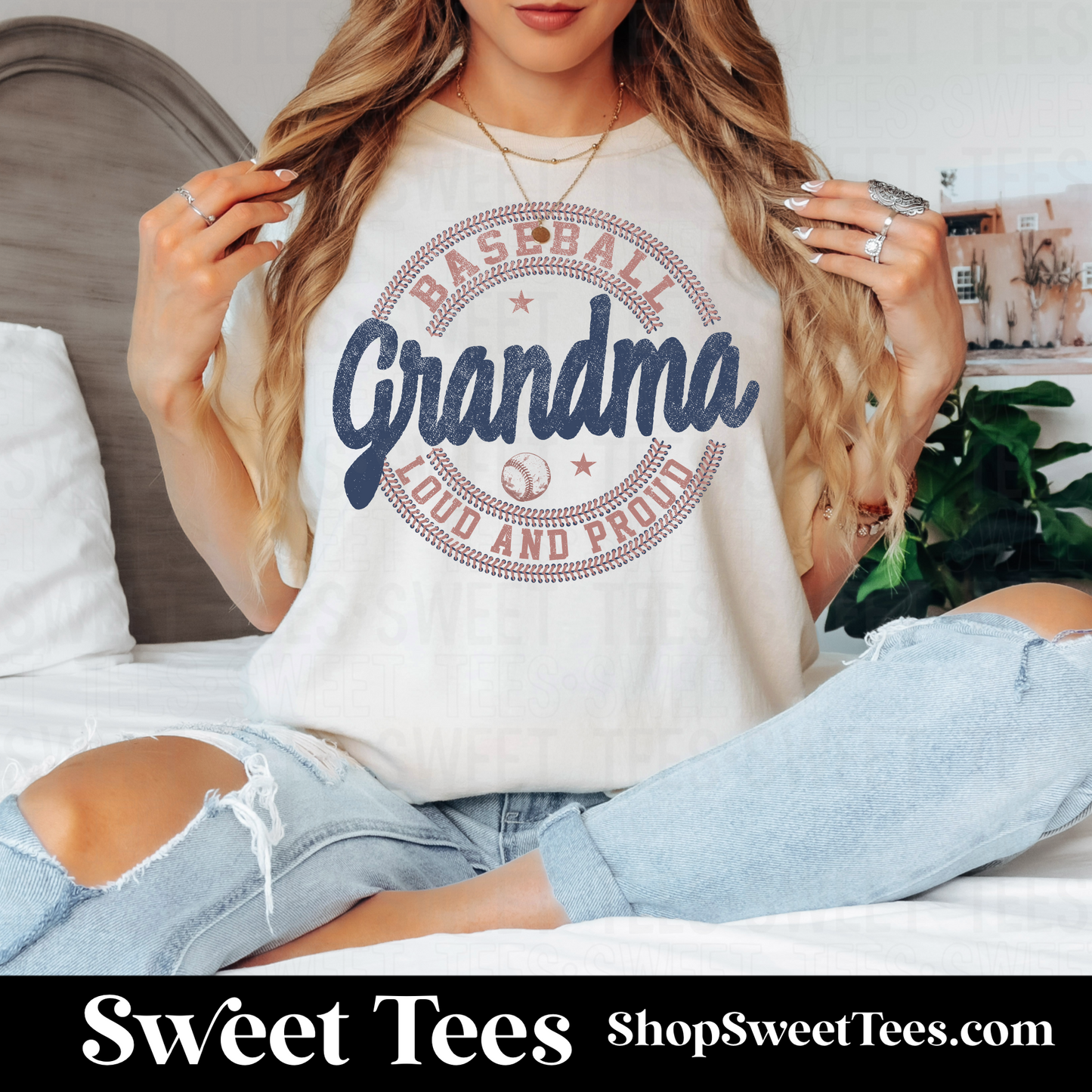 Vintage Baseball Grandma tee