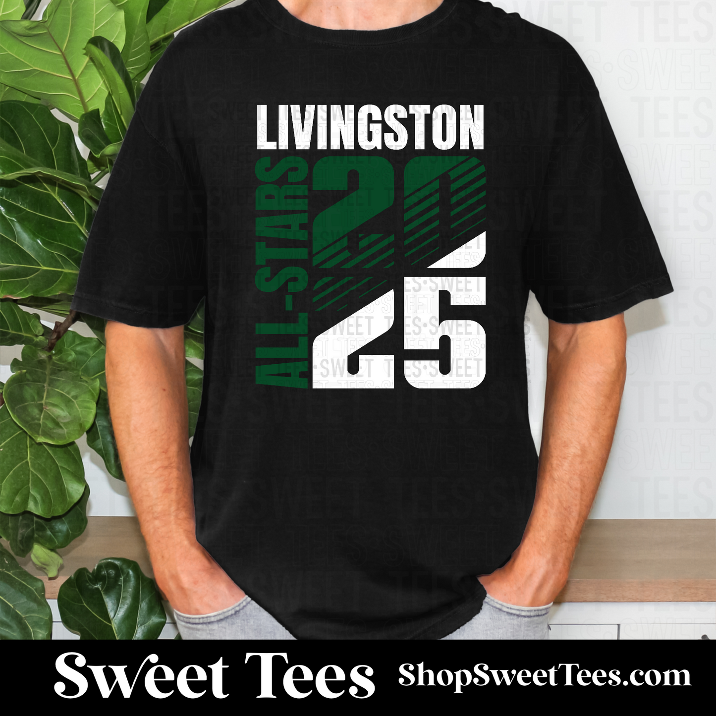 Livingston All-Stars 2025 Side Stack tee - Black