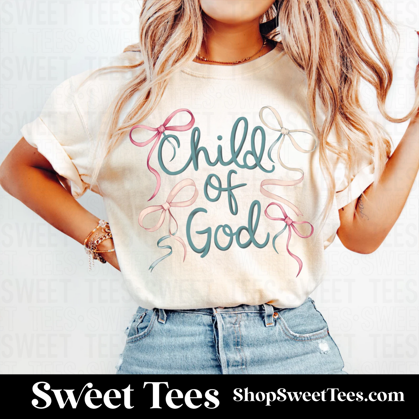 Child of God Bow tee