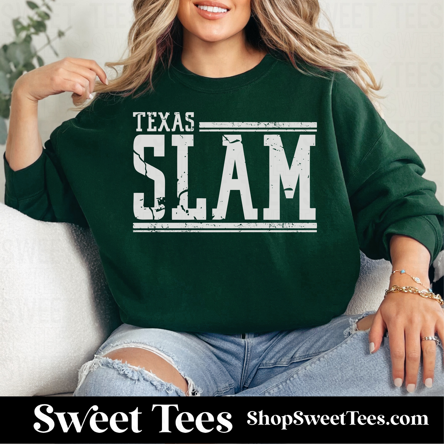 Texas Slam Worn Text 153 Sweatshirt