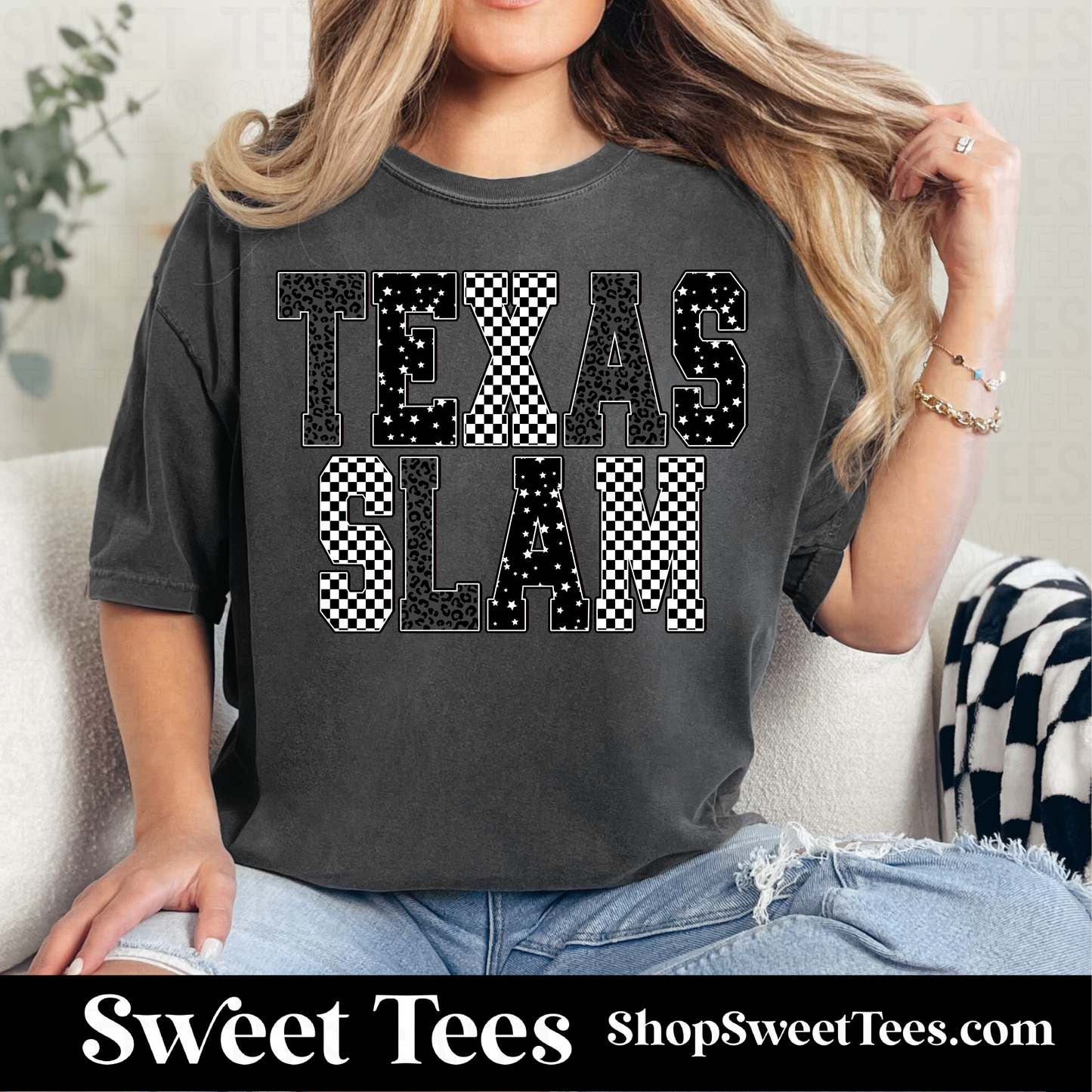 Texas Slam Checker Spirit Alpha tee