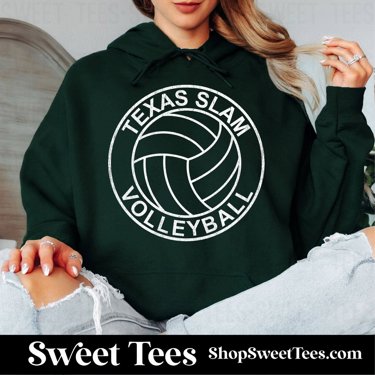 Texas Slam Volleyball Old School 149 Hoodie
