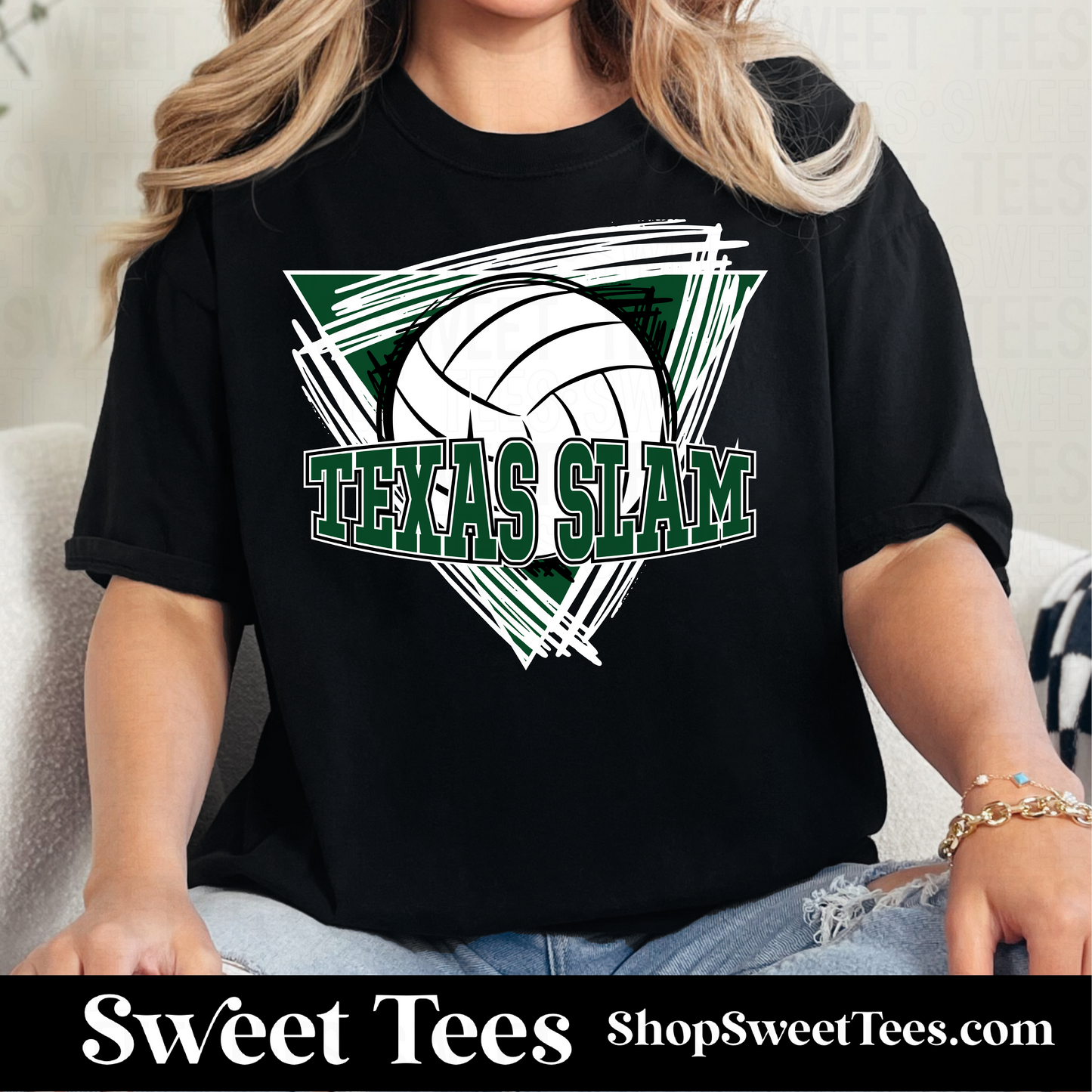 Texas Slam Volleyball Triangle tee