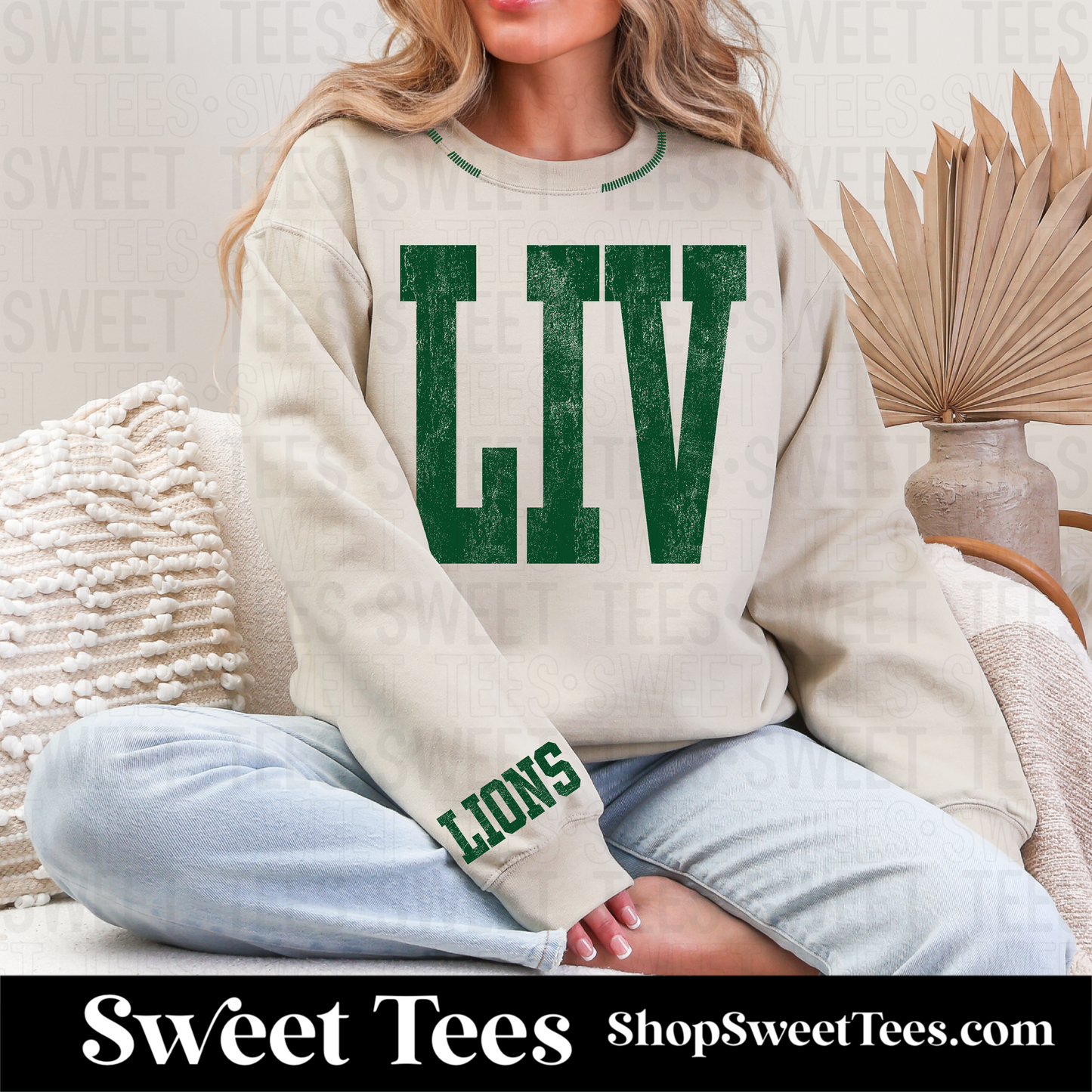LIV Washed 377 Hand Stitched Sweatshirt - Preorder