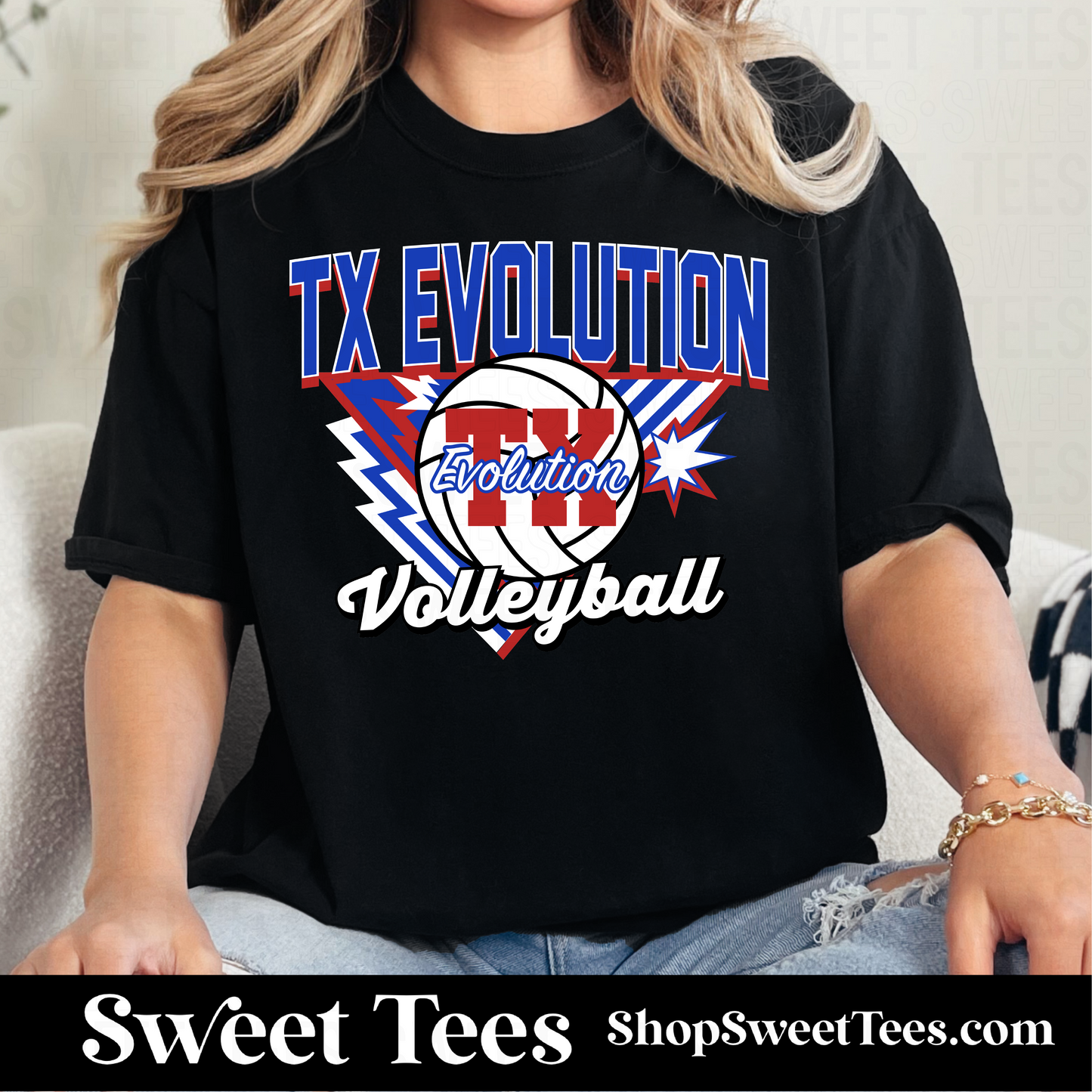 TX Evolution Volleyball Retro 117 tee
