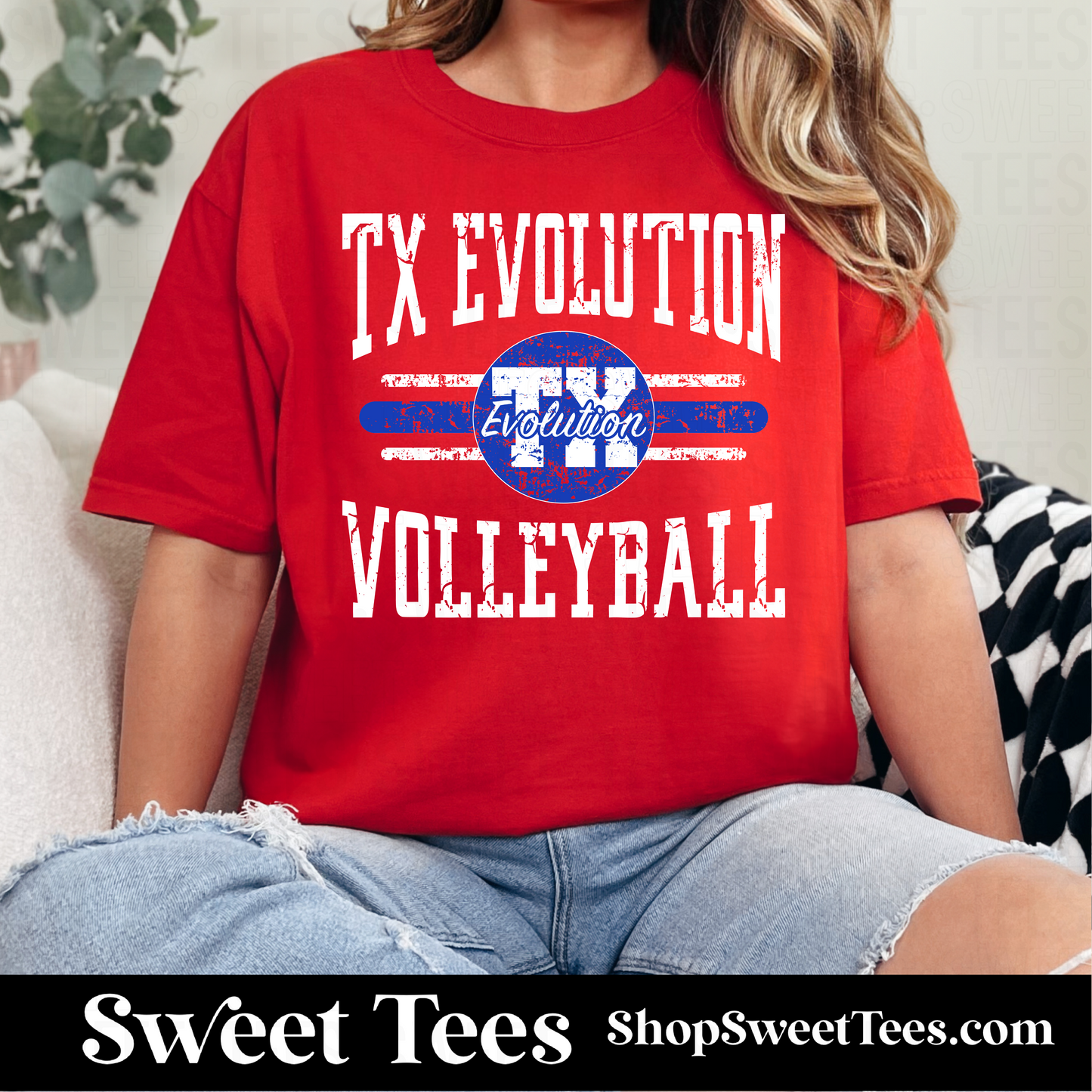 TX Evolution Volleyball Old School 146 tee