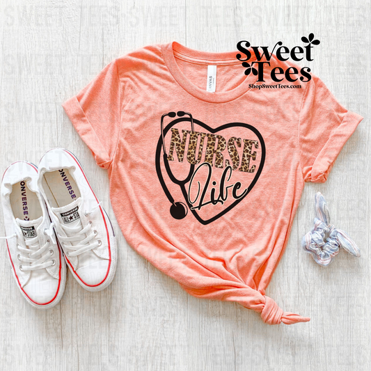 Nurse Life Heart tee