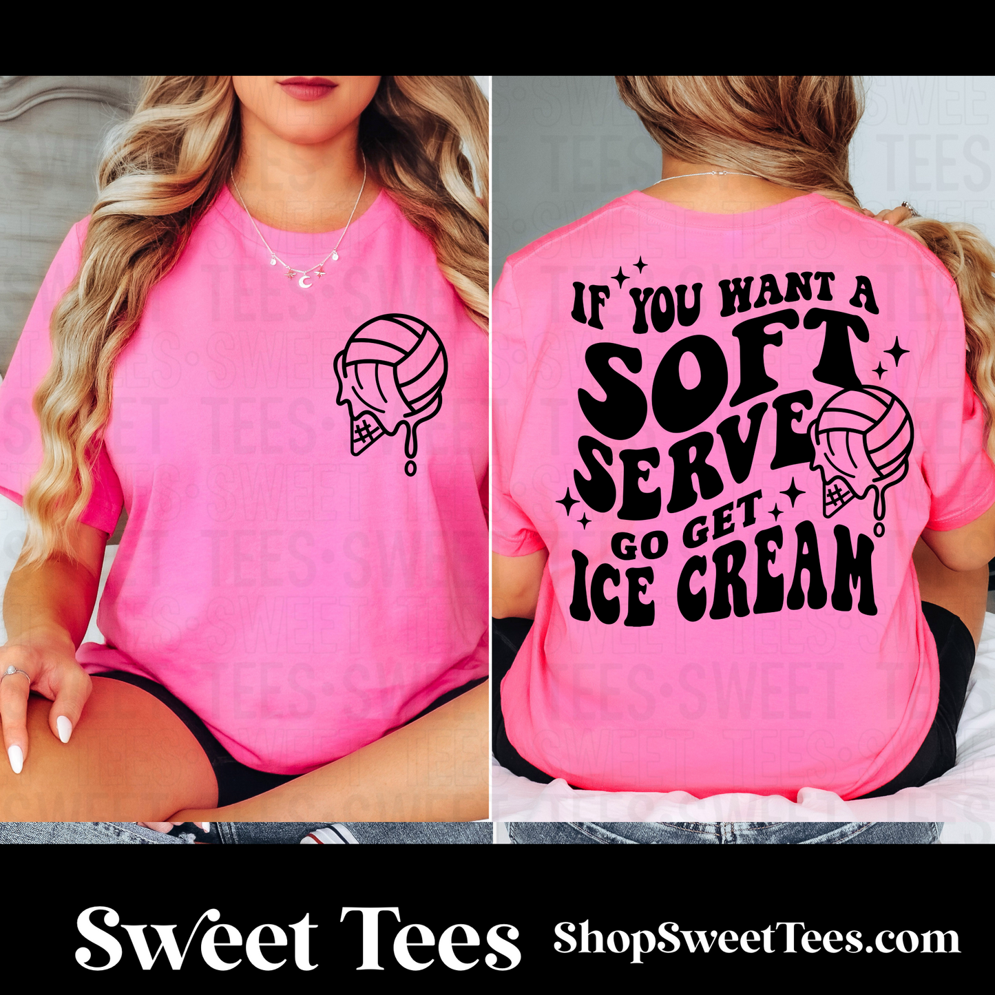 Soft Serve Volleyball tee