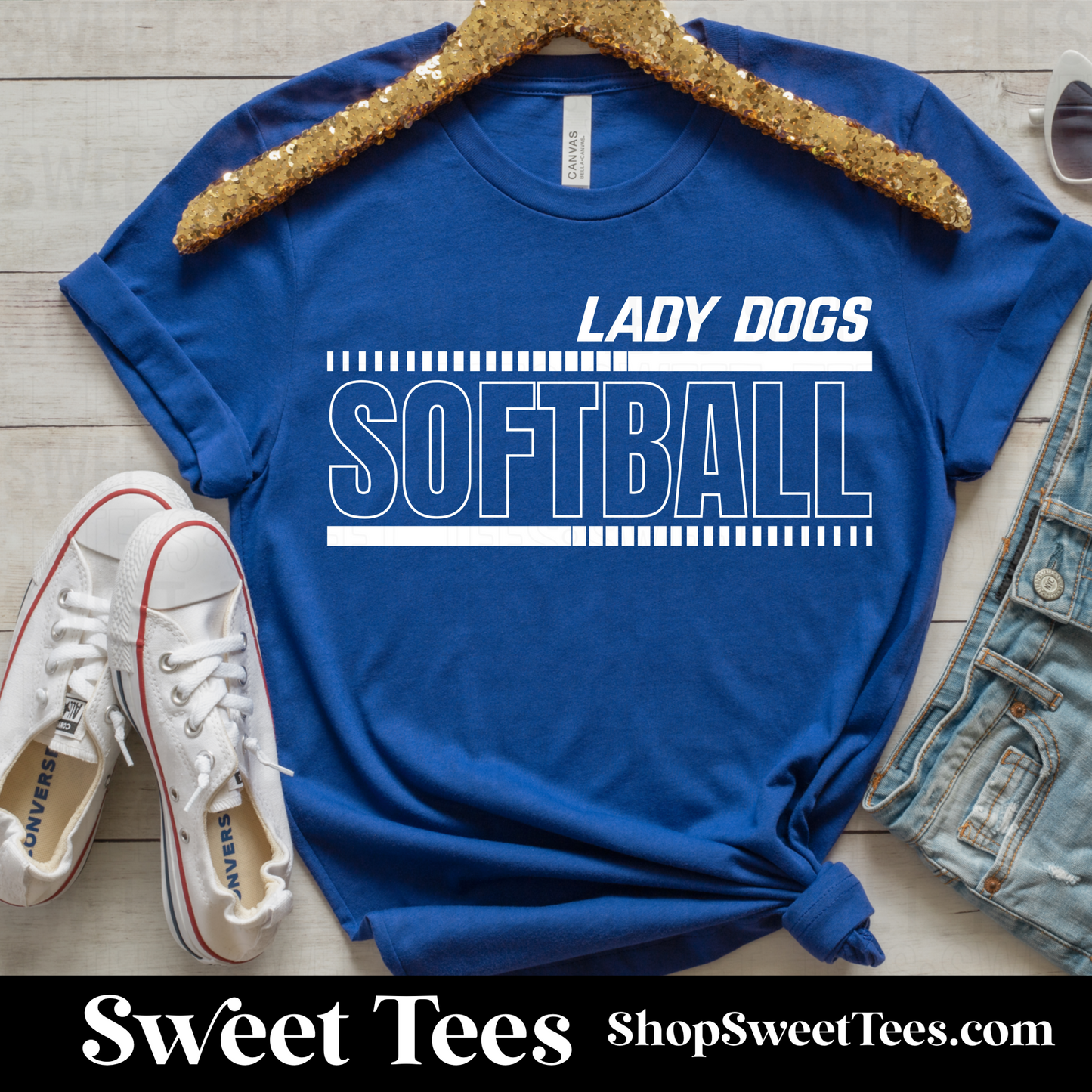 Lady Dogs Italic tee