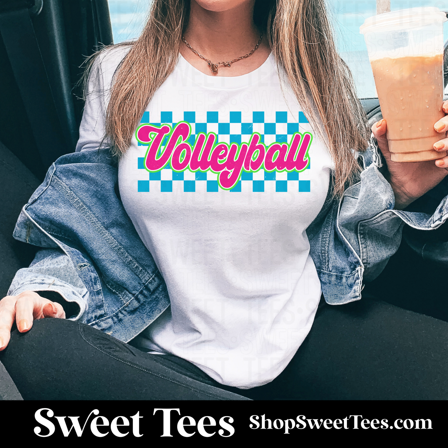 MOCO Volleyball Checker tee