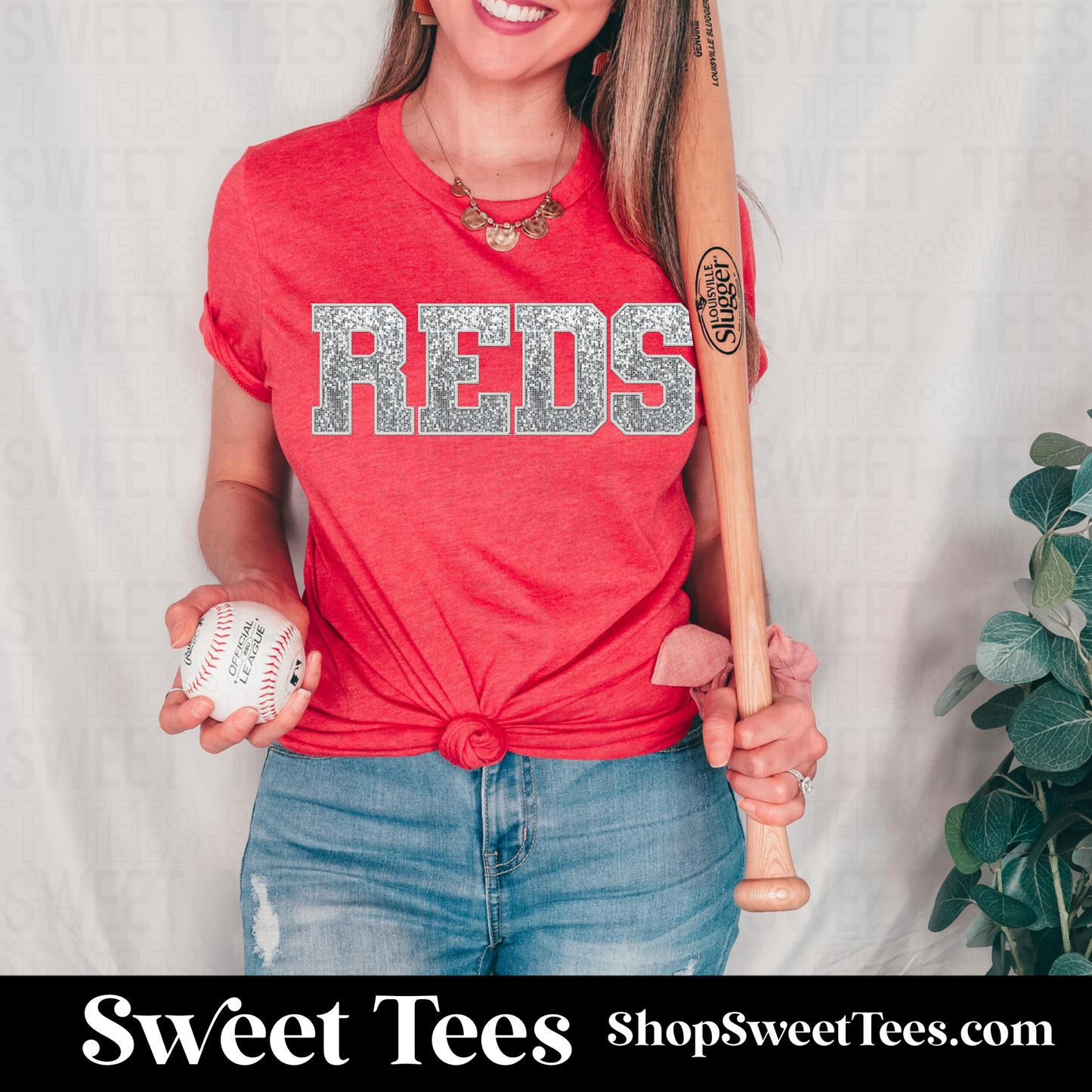 Reds Sequin tee