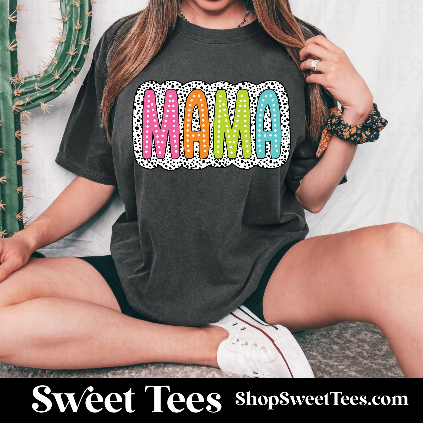 Mama Dalmatian Print tee