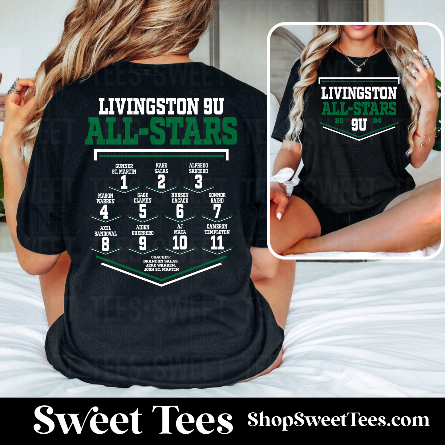 9U Livingston All-Stars Roster tee